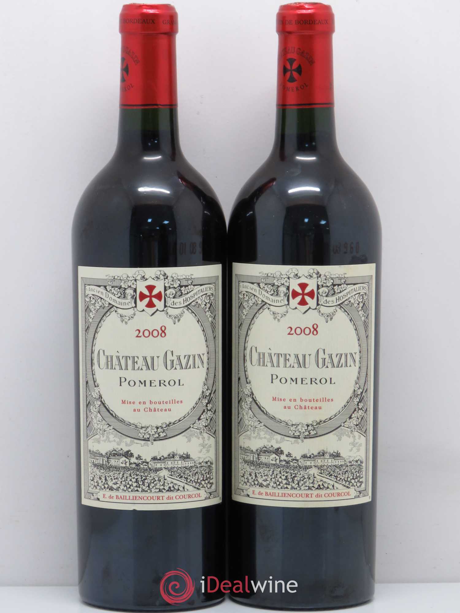 Château Gazin 2008 - Lot de 2 bouteilles - 0