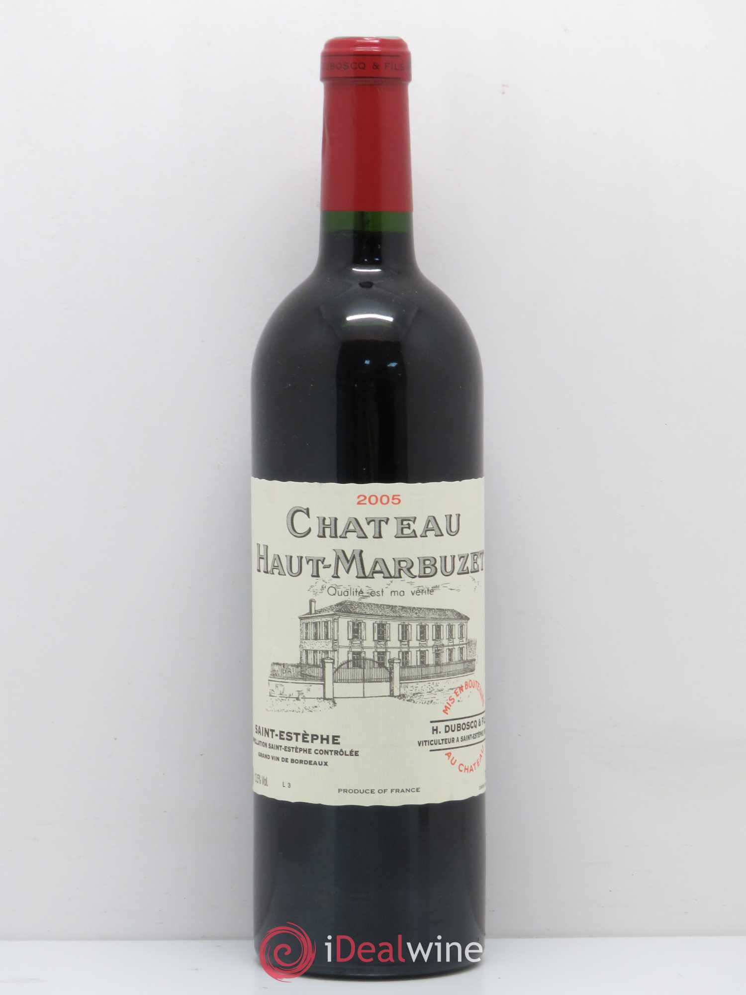 Château Haut Marbuzet 2005 - Lot de 1 bouteille - 0