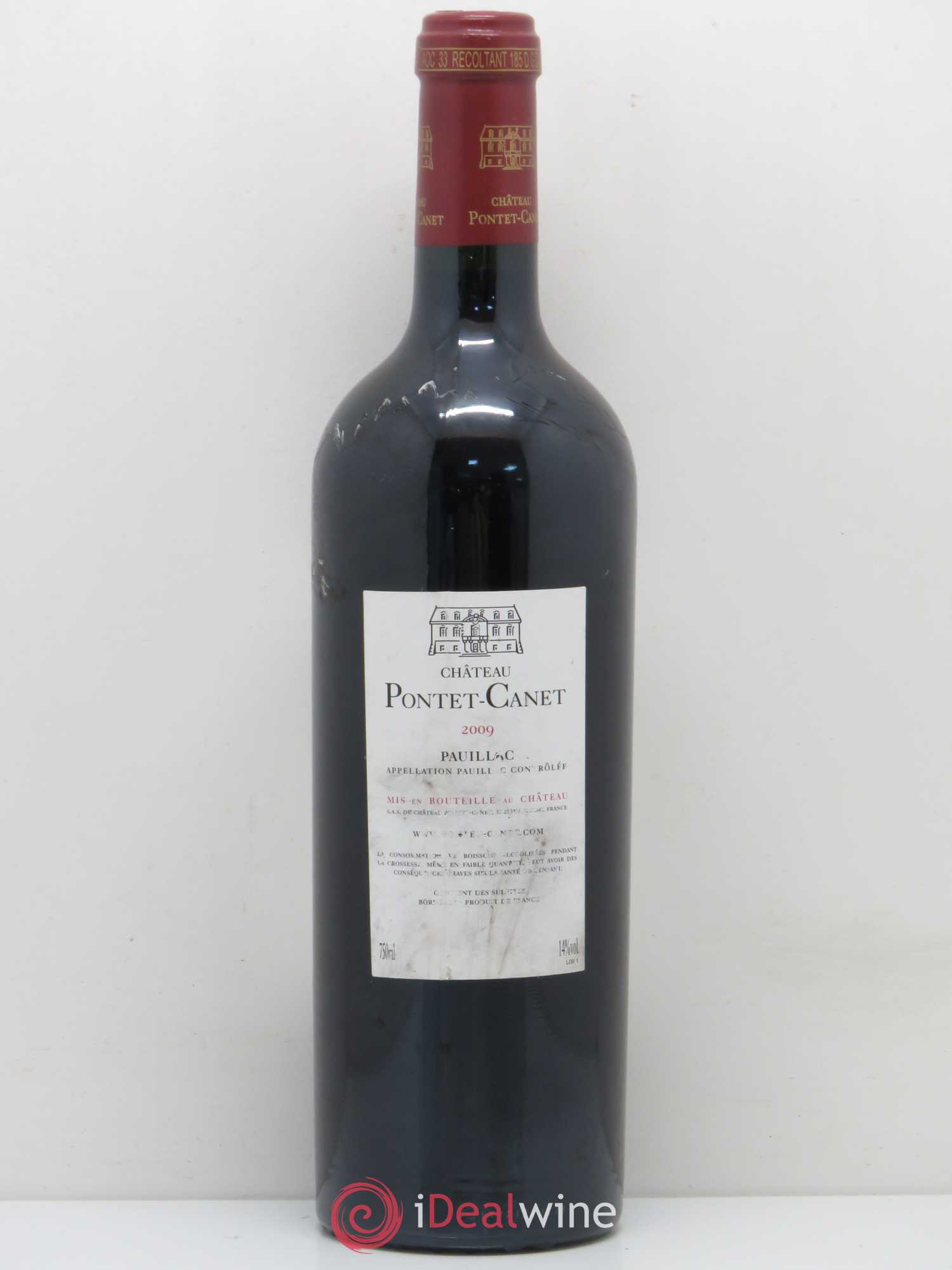 Château Pontet Canet 5ème Grand Cru Classé 2009 - Lot de 1 bouteille - 1