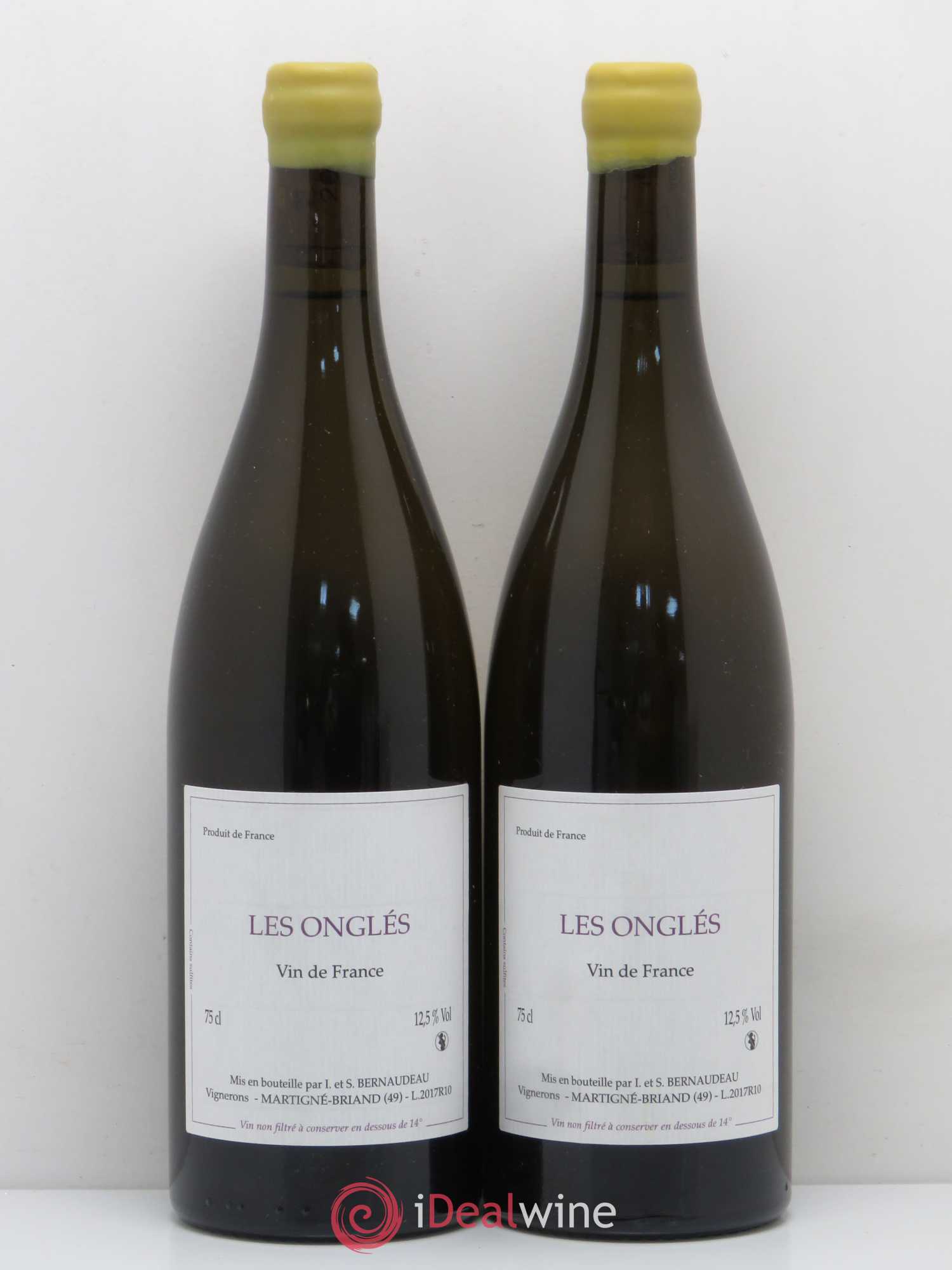 Vin de France Les Onglés Stéphane Bernaudeau 2017 - Lot de 2 bouteilles - 0