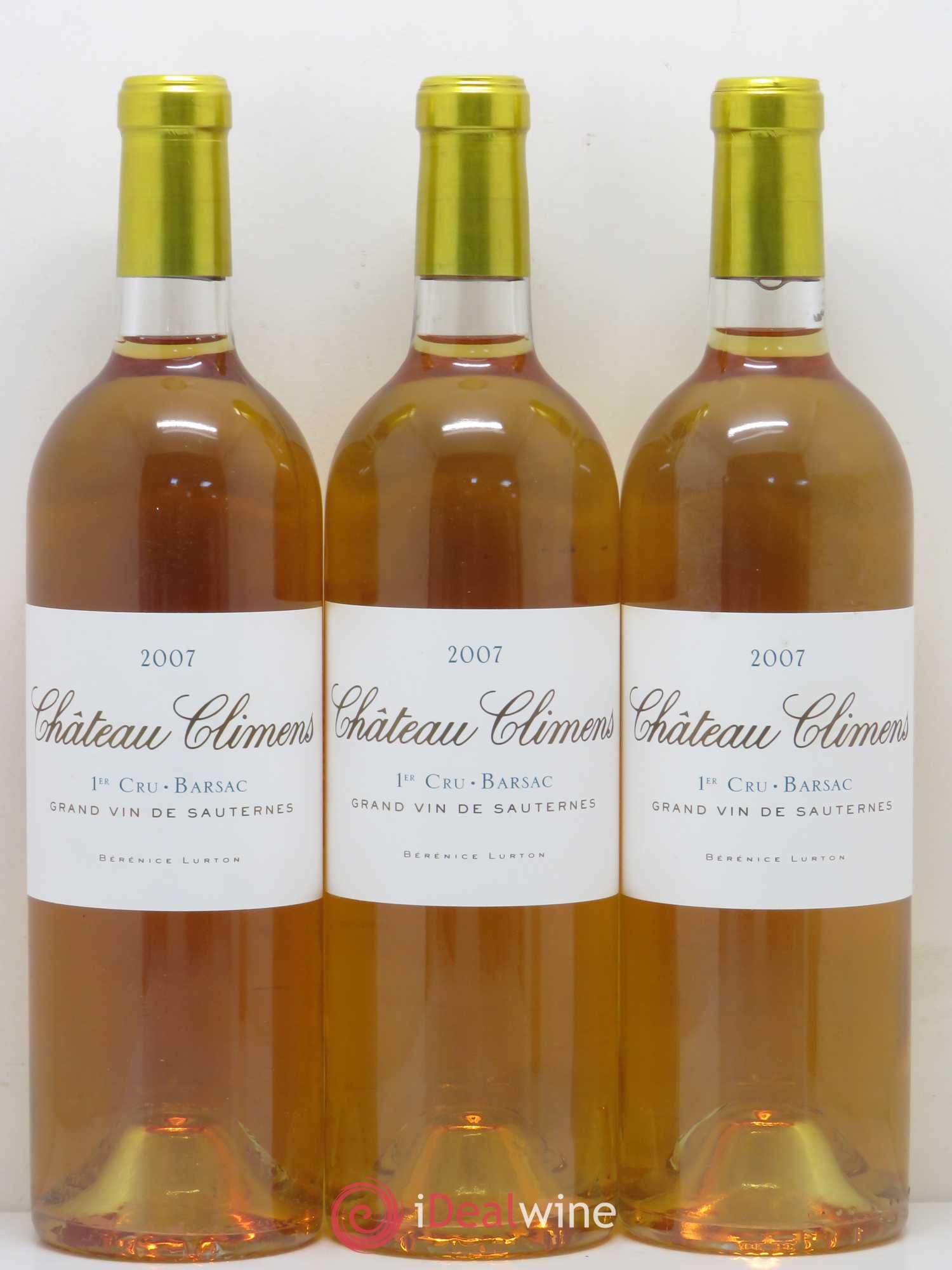 Château Climens 1er Grand Cru Classé 2007 - Lotto di 3 bottiglie - 0