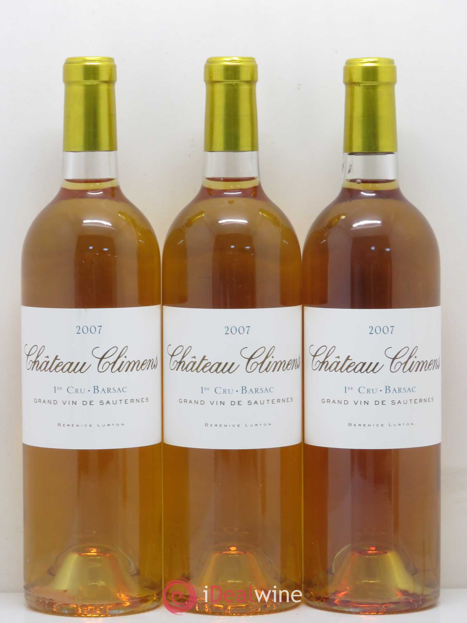 Château Climens 1er Grand Cru Classé 2007 - Lotto di 3 bottiglie - 0