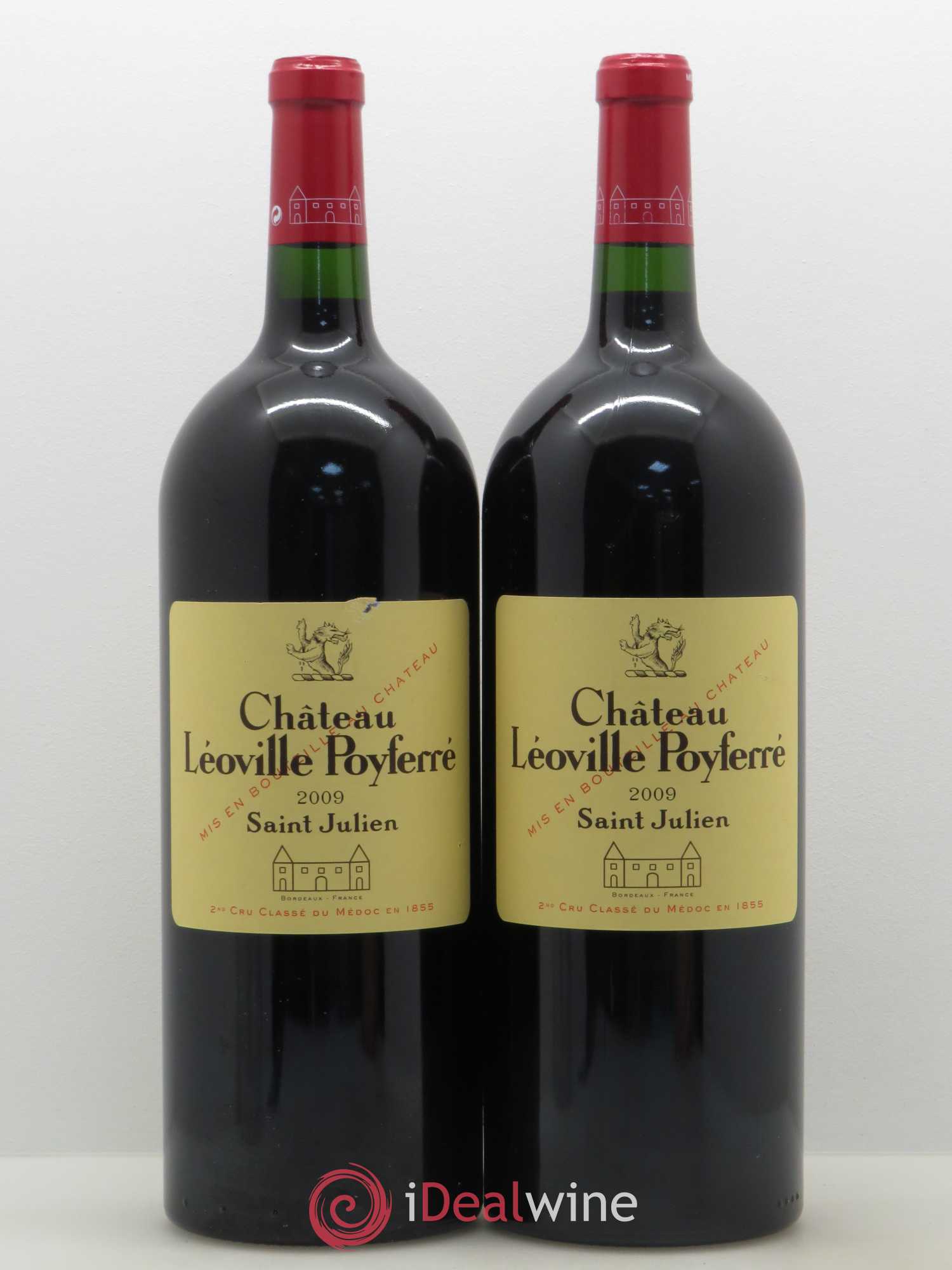 Château Léoville Poyferré 2ème Grand Cru Classé 2009 - Lot de 2 magnums - 0