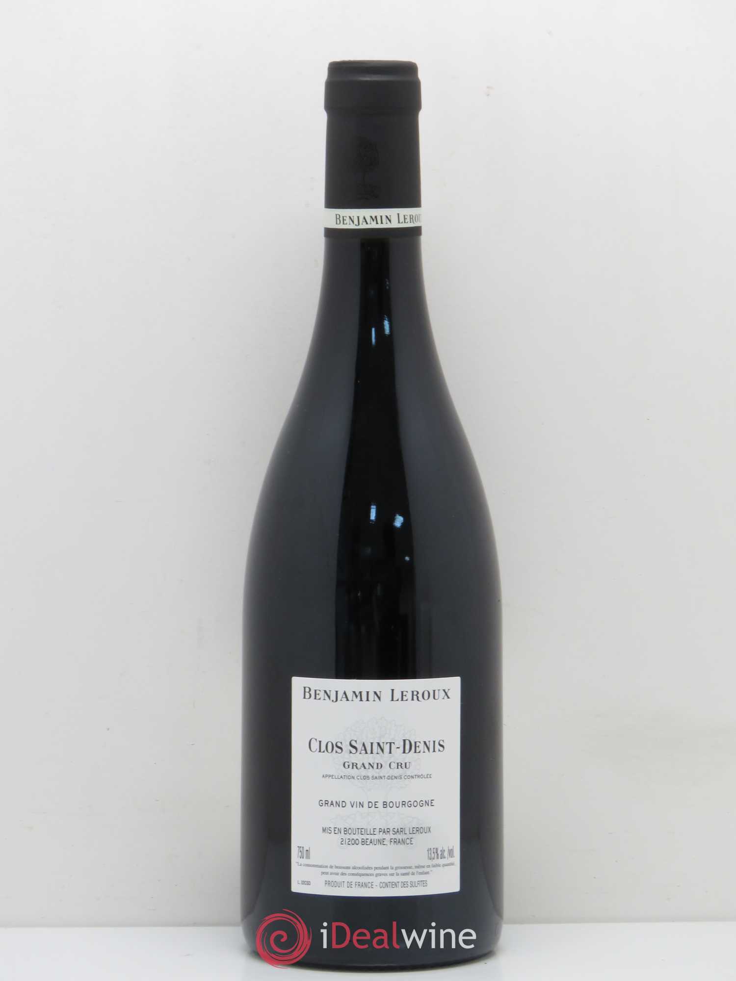 Clos Saint-Denis Grand Cru Benjamin Leroux 2016 - Lot de 1 bouteille - 1