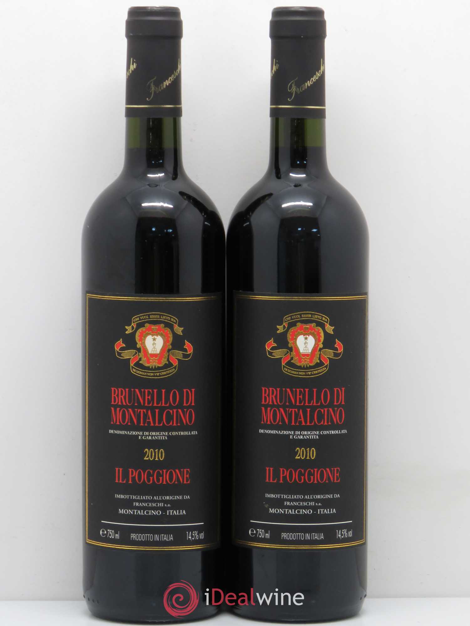 Brunello di Montalcino DOCG Il Poggione Lavinio Franceschi 2010 - Lot de 2 bouteilles - 0