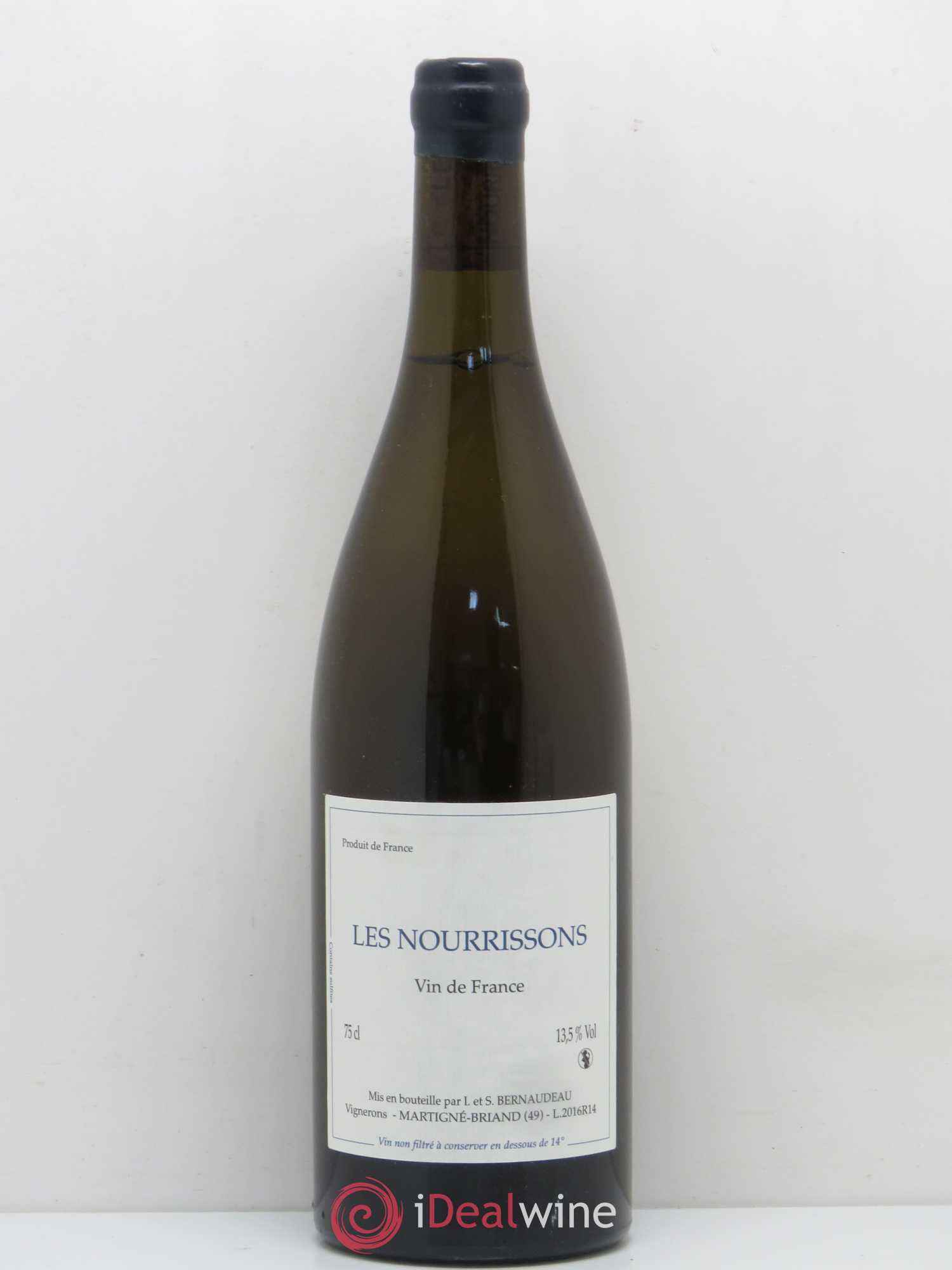 Vin de France Les Nourrissons Stéphane Bernaudeau 2016 - Lot de 1 bouteille - 0