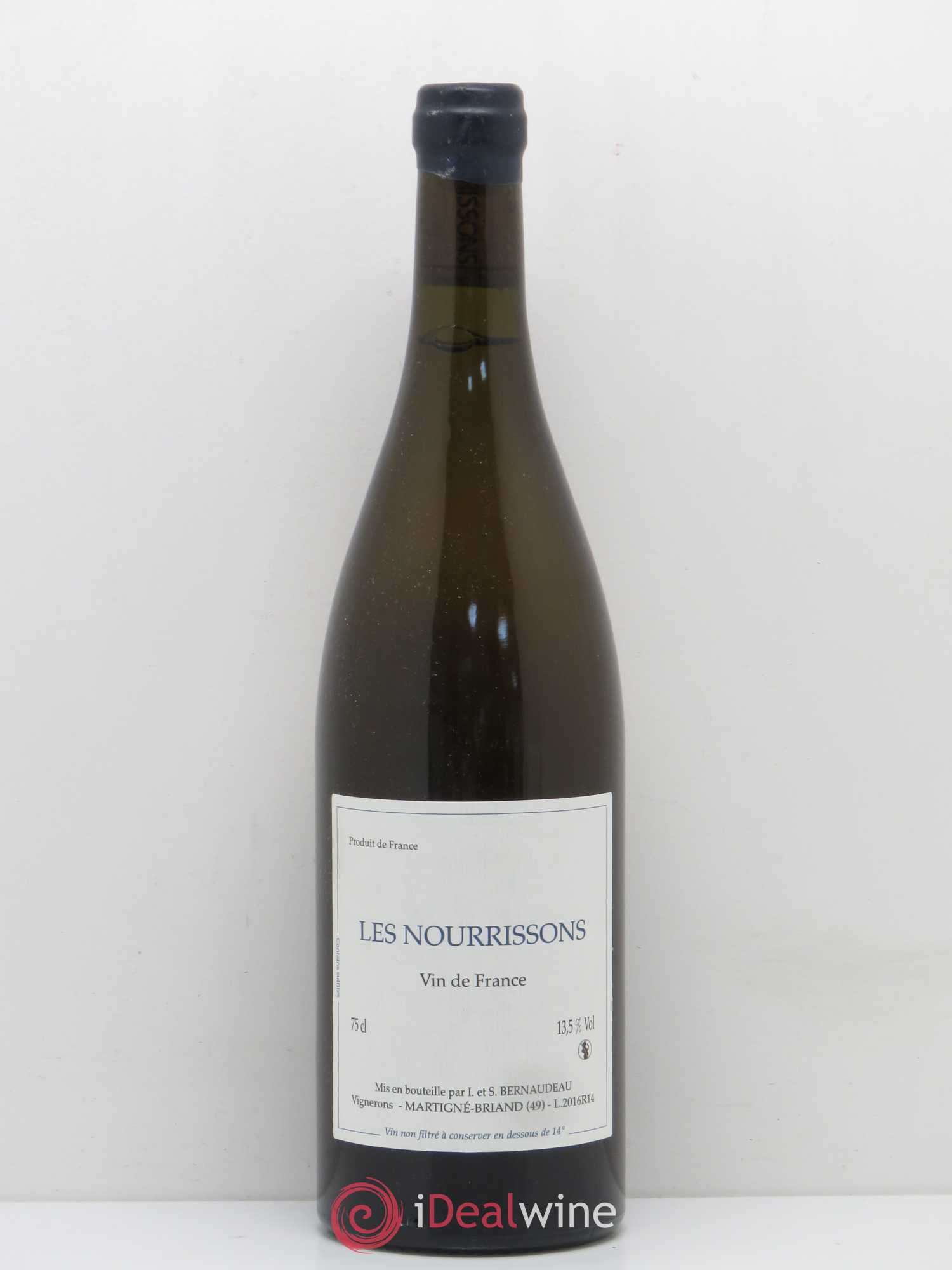 Vin de France Les Nourrissons Stéphane Bernaudeau 2016 - Lot de 1 bouteille - 0