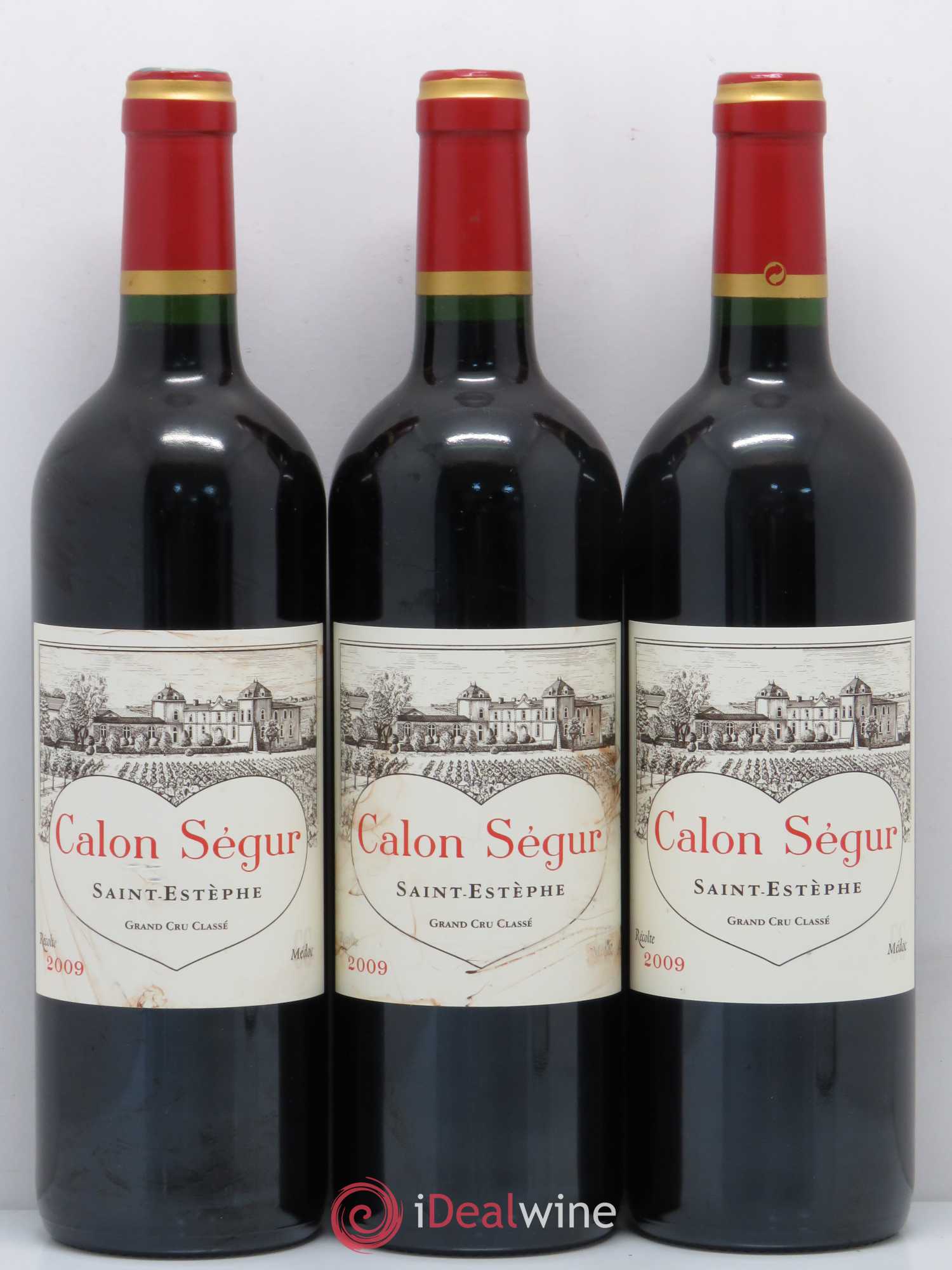 Château Calon Ségur 3ème Grand Cru Classé 2009 - Lot de 3 bouteilles - 0