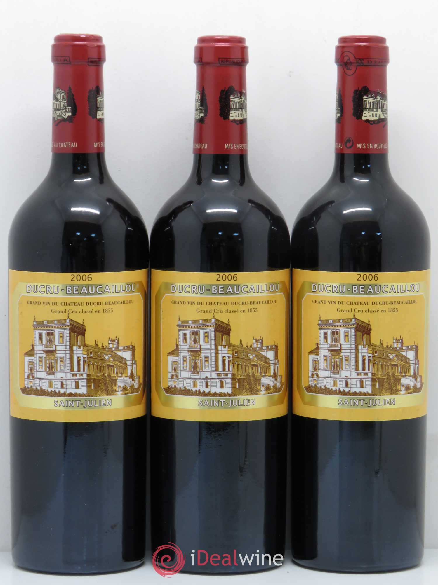 Château Ducru Beaucaillou 2ème Grand Cru Classé 2006 - Lot de 3 bouteilles - 0
