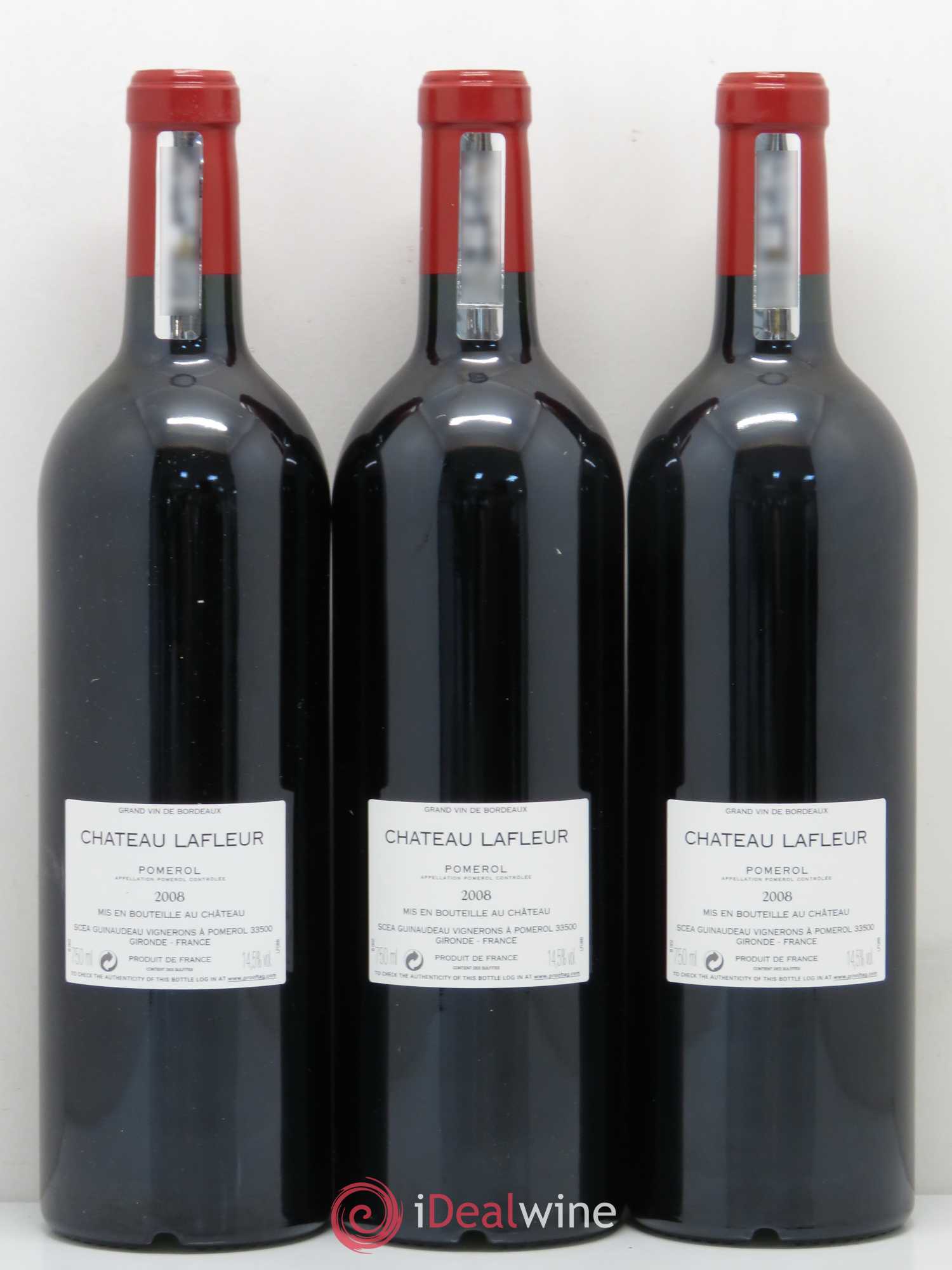 Château Lafleur 2008 - Lot de 3 bouteilles - 1