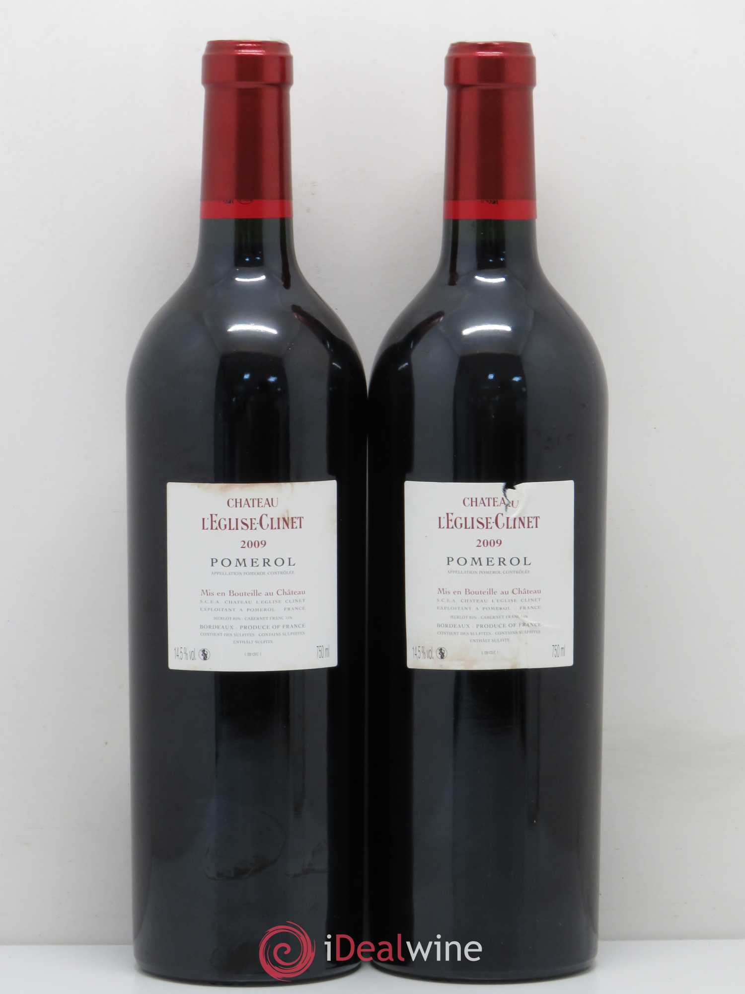 Château l' Église Clinet 2009 - Lot de 2 bouteilles - 1