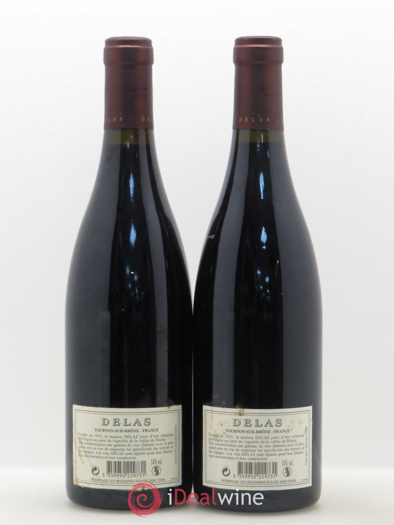 Hermitage Les Bessards Delas Frères 2009 - Lot de 2 bouteilles - 1