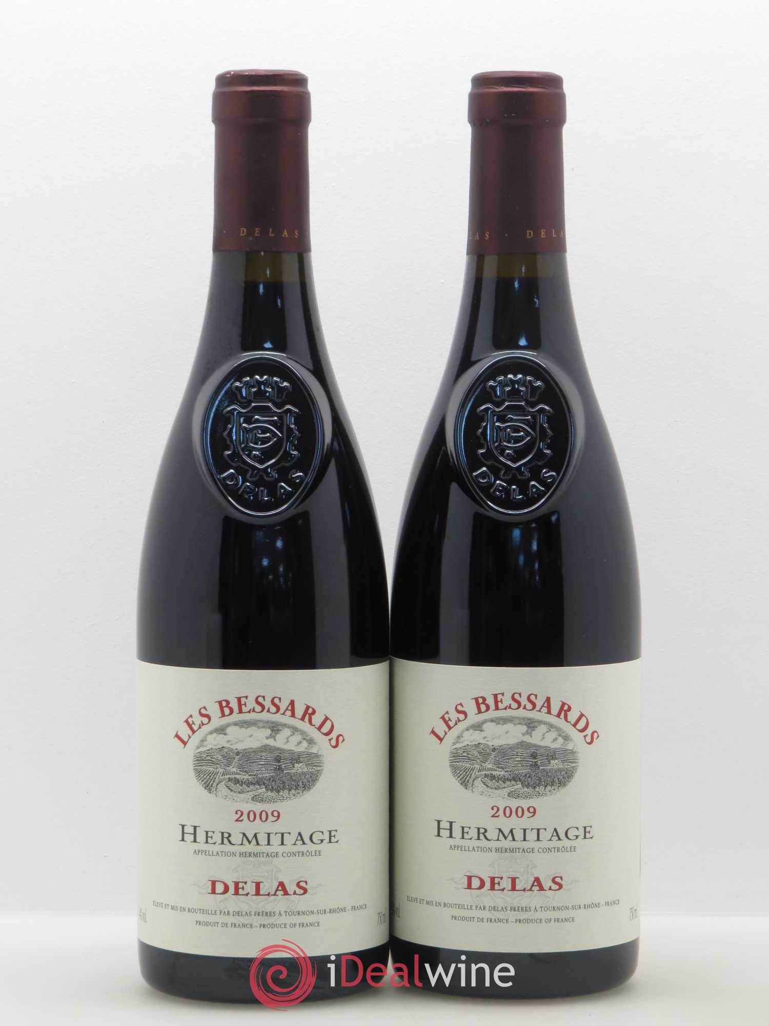 Hermitage Les Bessards Delas Frères 2009 - Lot de 2 bouteilles - 0
