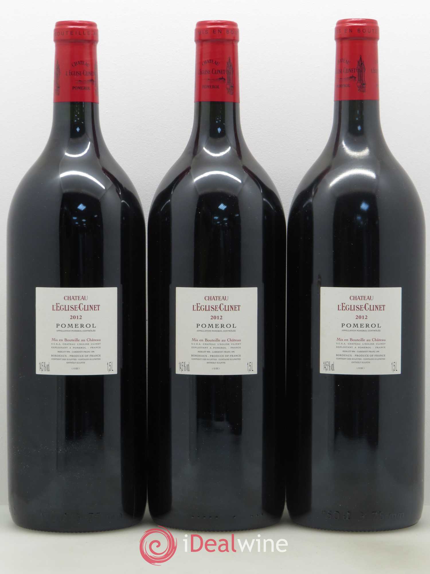 Château l' Église Clinet 2012 - Lot de 3 magnums - 1