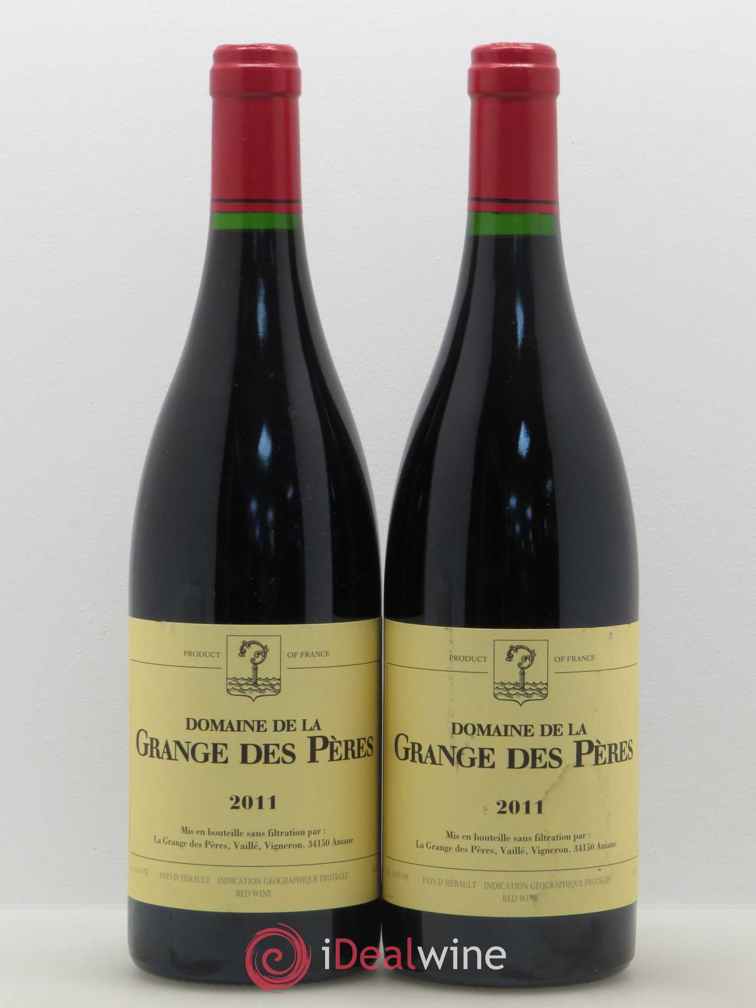 Pays d'Hérault Grange des Pères Laurent Vaillé 2011 - Lot de 2 bouteilles - 0