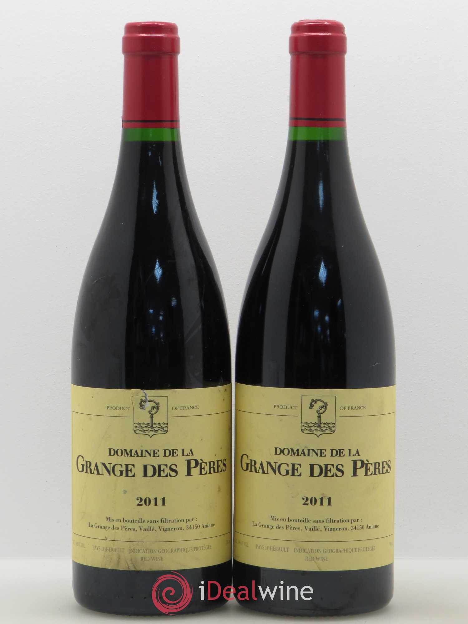 Pays d'Hérault Grange des Pères Laurent Vaillé 2011 - Lot de 2 bouteilles - 0