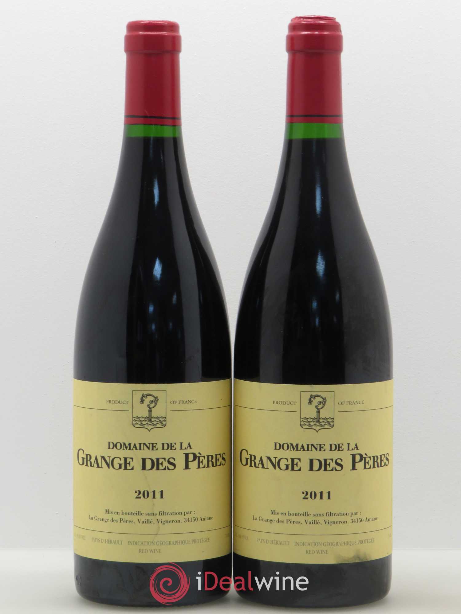 Pays d'Hérault Grange des Pères Laurent Vaillé 2011 - Lot de 2 bouteilles - 0