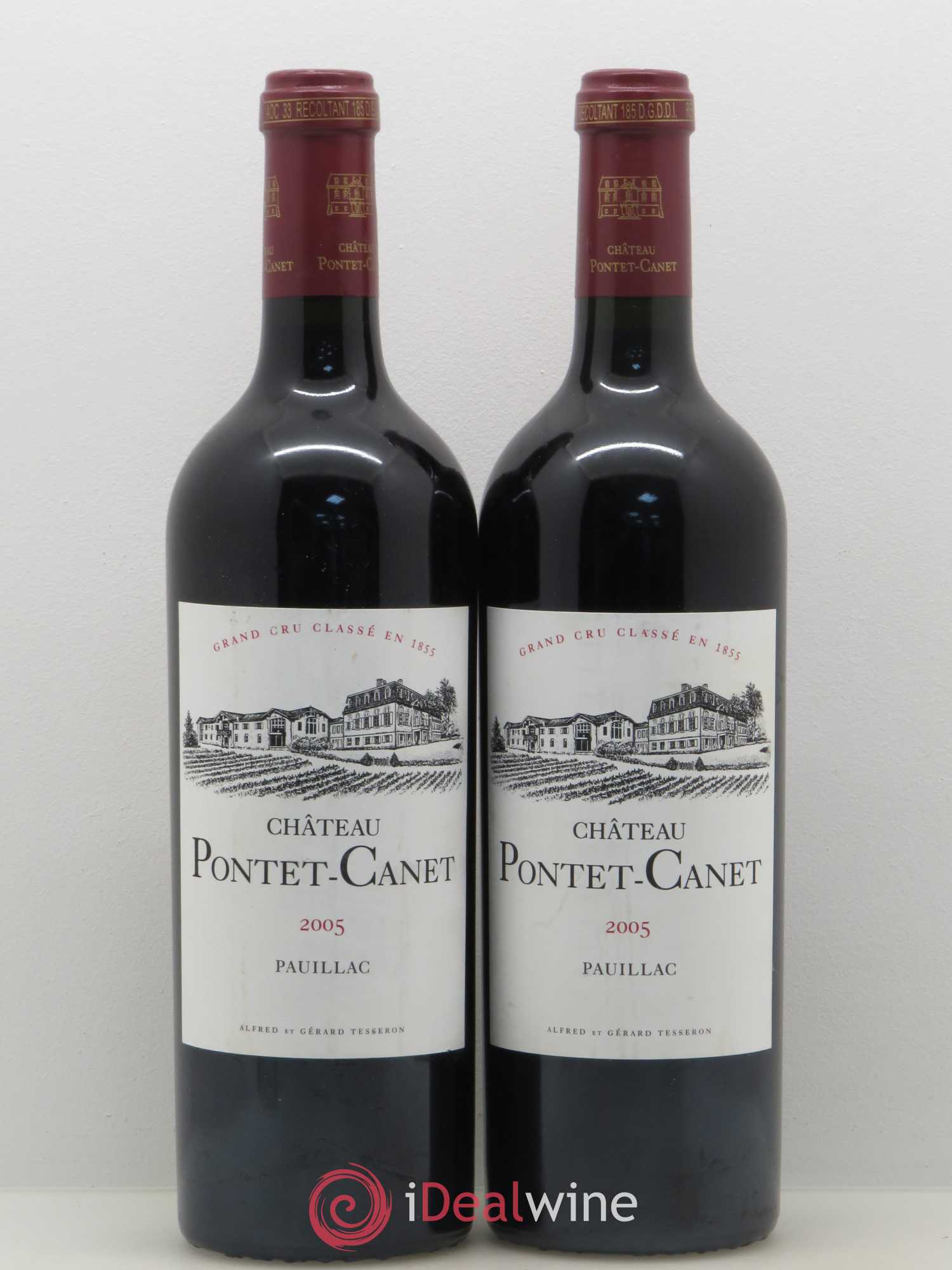Château Pontet Canet 5ème Grand Cru Classé 2005 - Lot de 2 bouteilles - 0