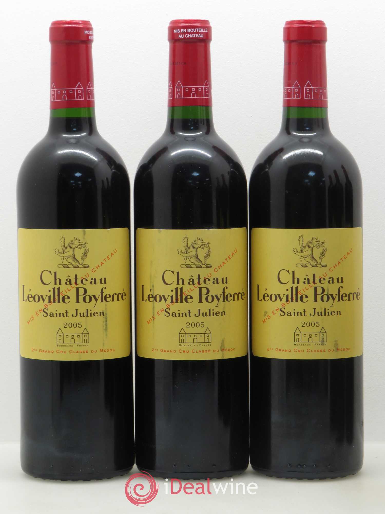 Château Léoville Poyferré 2ème Grand Cru Classé 2005 - Lot de 6 bouteilles - 1