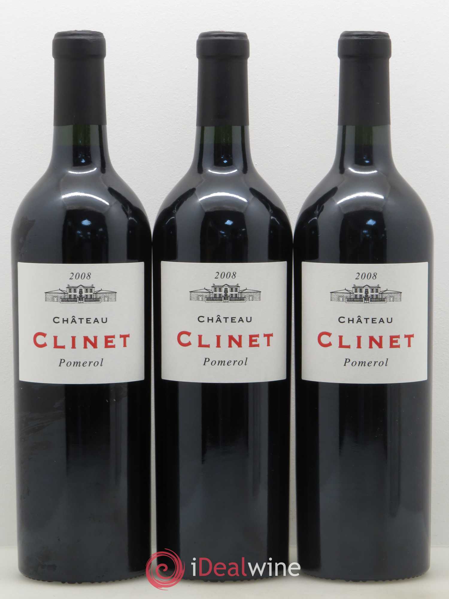 Château Clinet 2008 - Lot de 3 bouteilles - 0