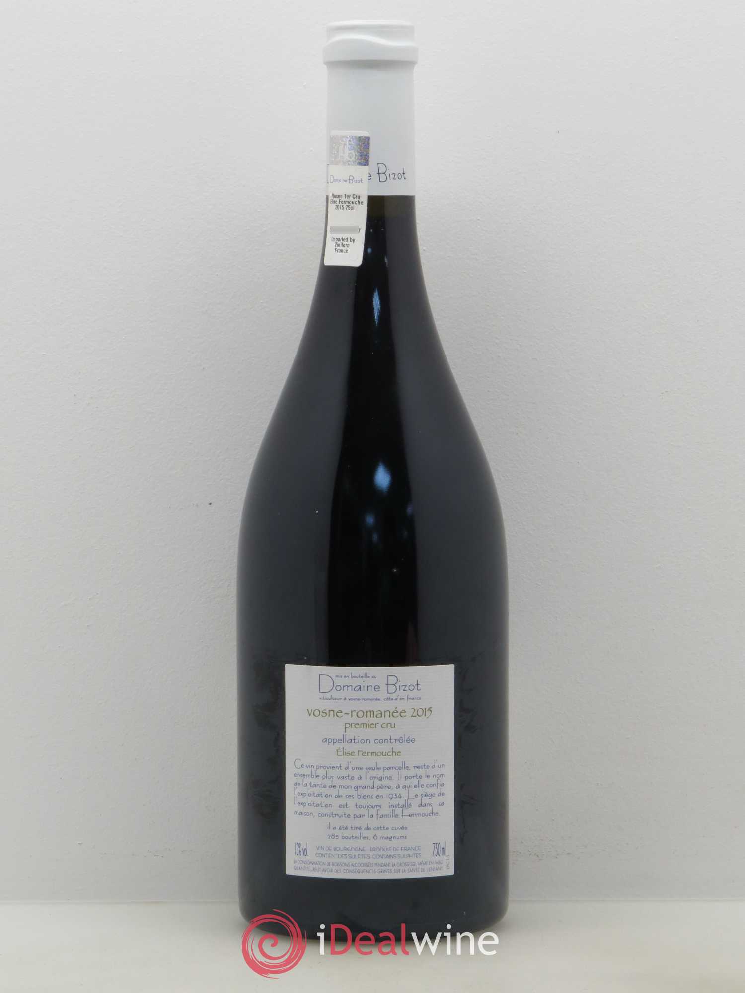 Vosne-Romanée 1er Cru Elise Fermouche Jean Yves Bizot 2015 - Posten von 1 Flasche - 1