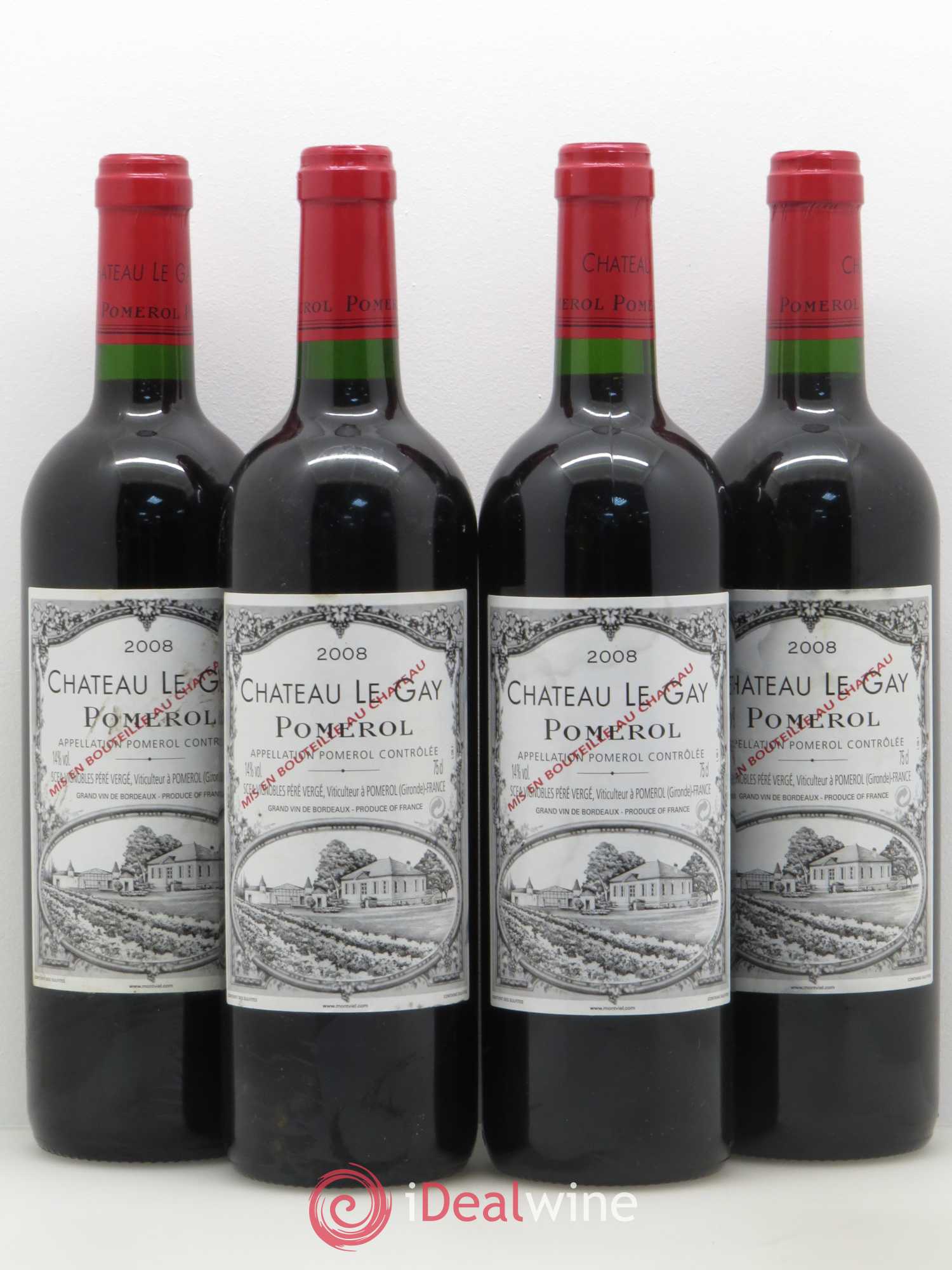 Château Le Gay 2008 - Lot de 4 bouteilles - 0