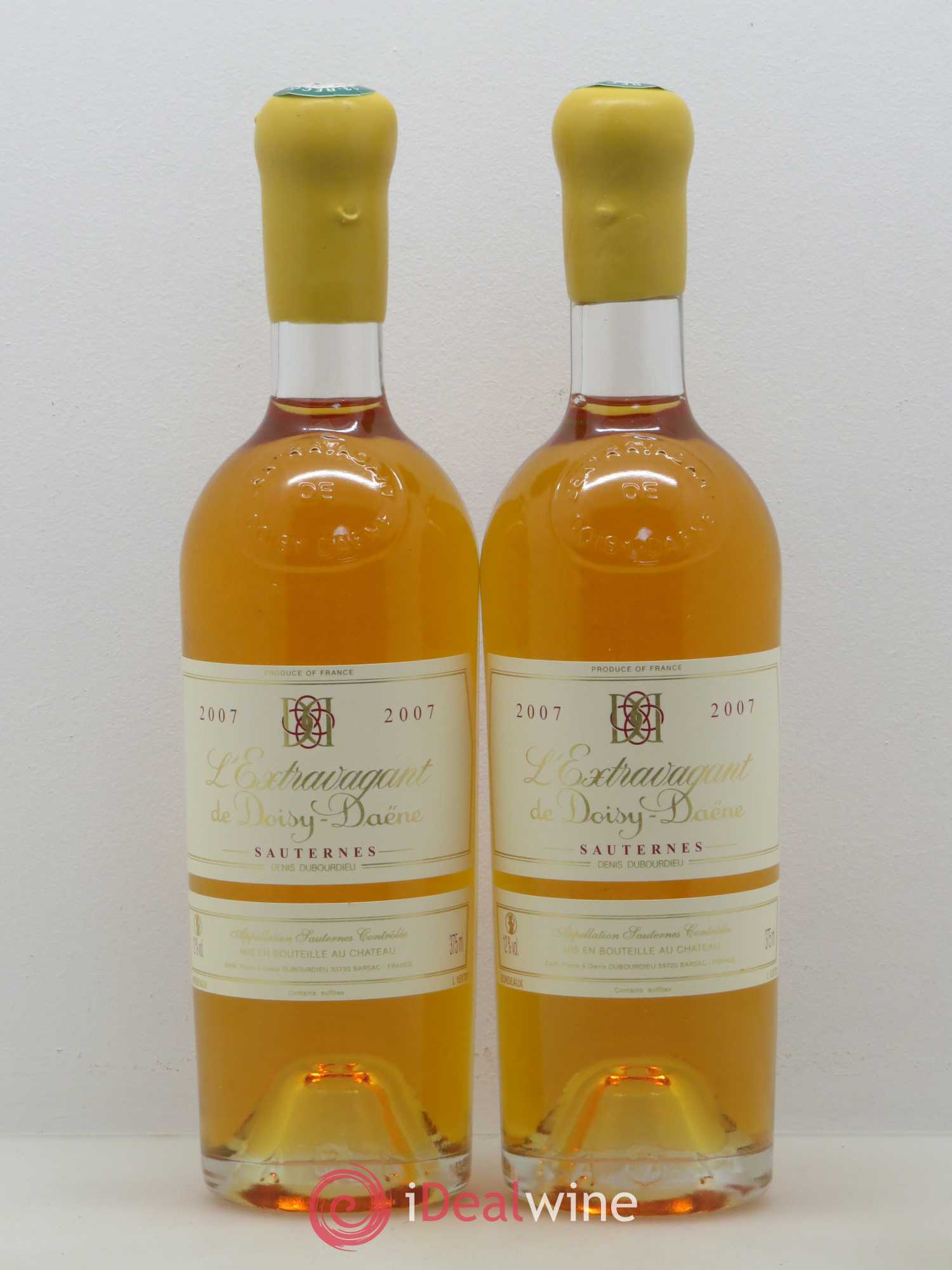 L'Extravagant de Doisy Daëne 2007 - Posten von 2 Demi-Flaschen - 0