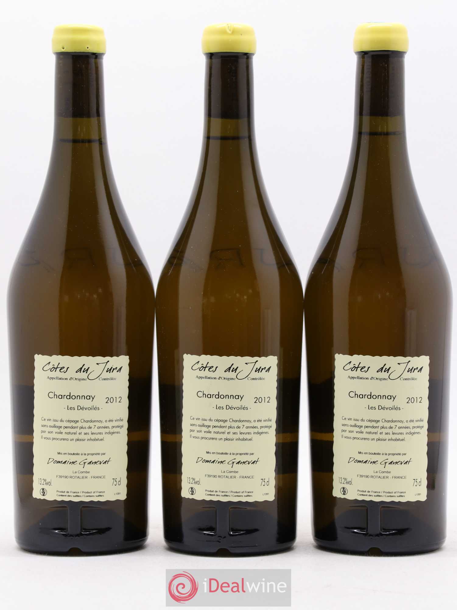 Côtes du Jura Les Dévoilés Jean-François Ganevat (Domaine) 2012 - Lot de 3 bouteilles - 1