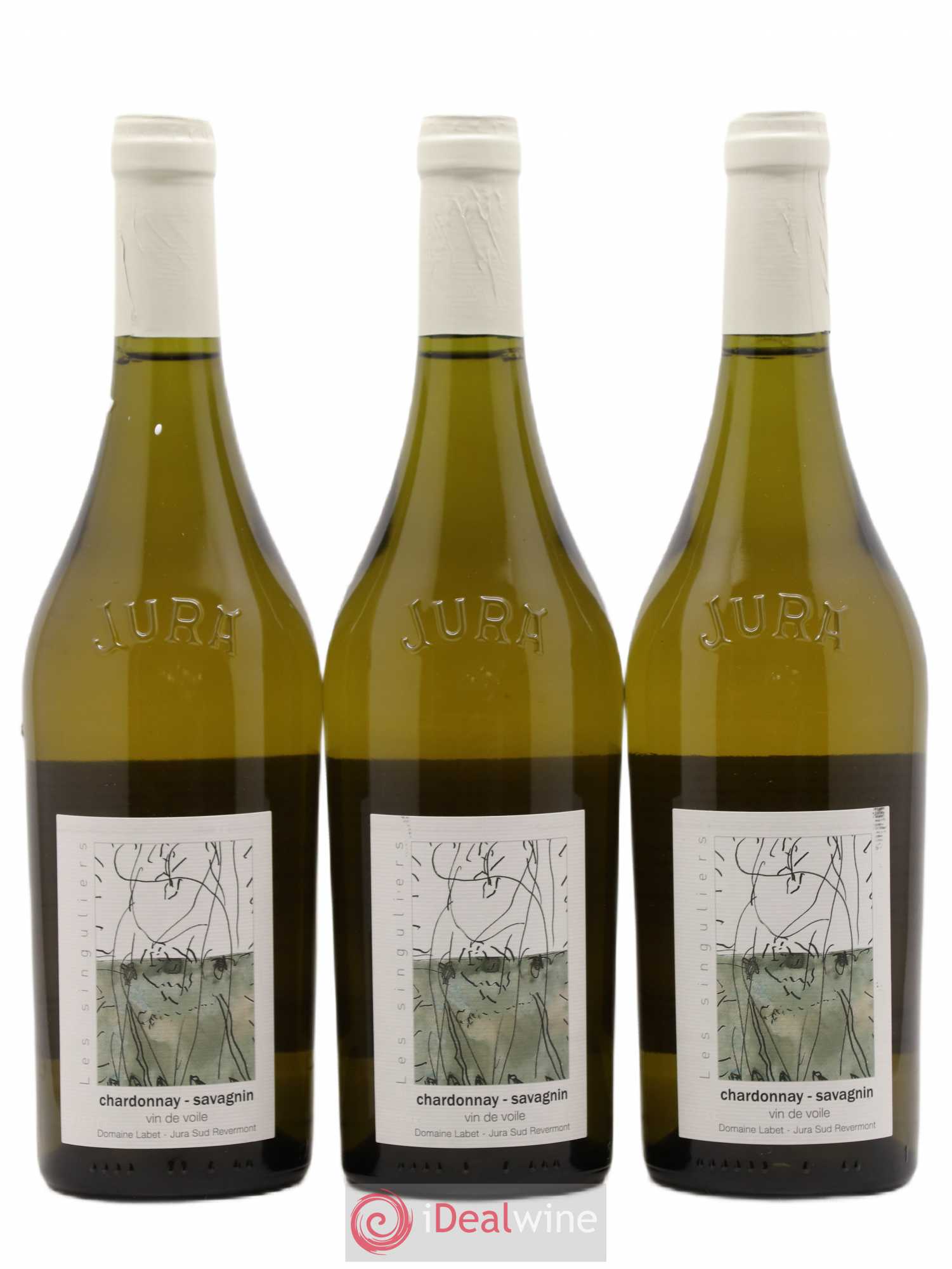 Côtes du Jura Vin de Voile Chardonnay-Savagnin cuvée de garde Romain - Julien - Charline Labet 2019 - Lot de 3 bouteilles - 0