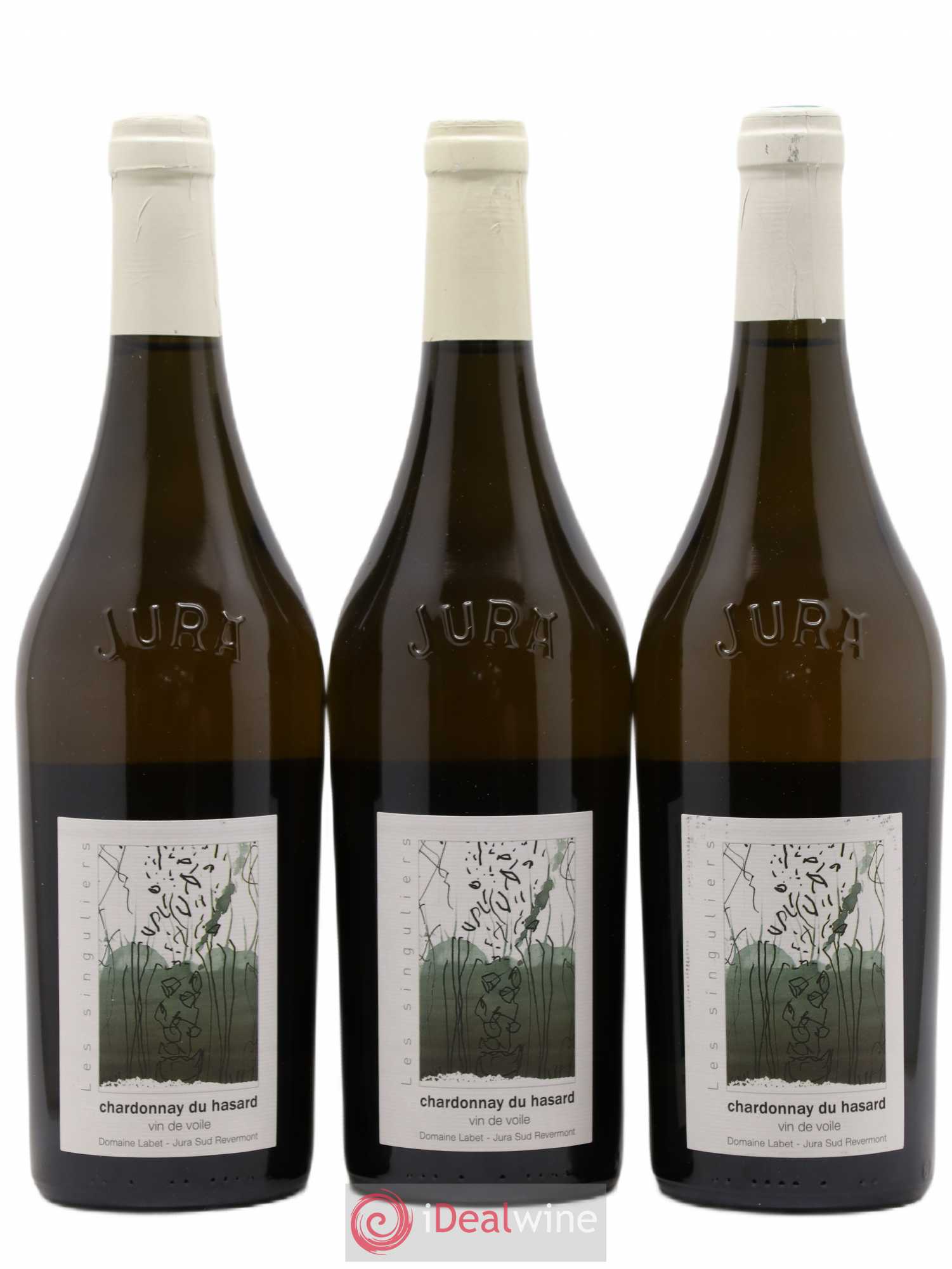 Côtes du Jura Vin de voile Chardonnay du Hasard Romain - Julien - Charline Labet 2015 - Lot de 3 bouteilles - 0