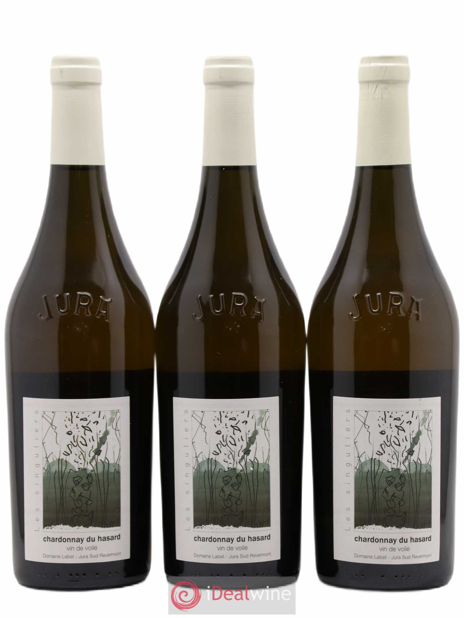 Côtes du Jura Vin de voile Chardonnay du Hasard Romain - Julien - Charline Labet 2015 - Lot de 3 bouteilles - 0