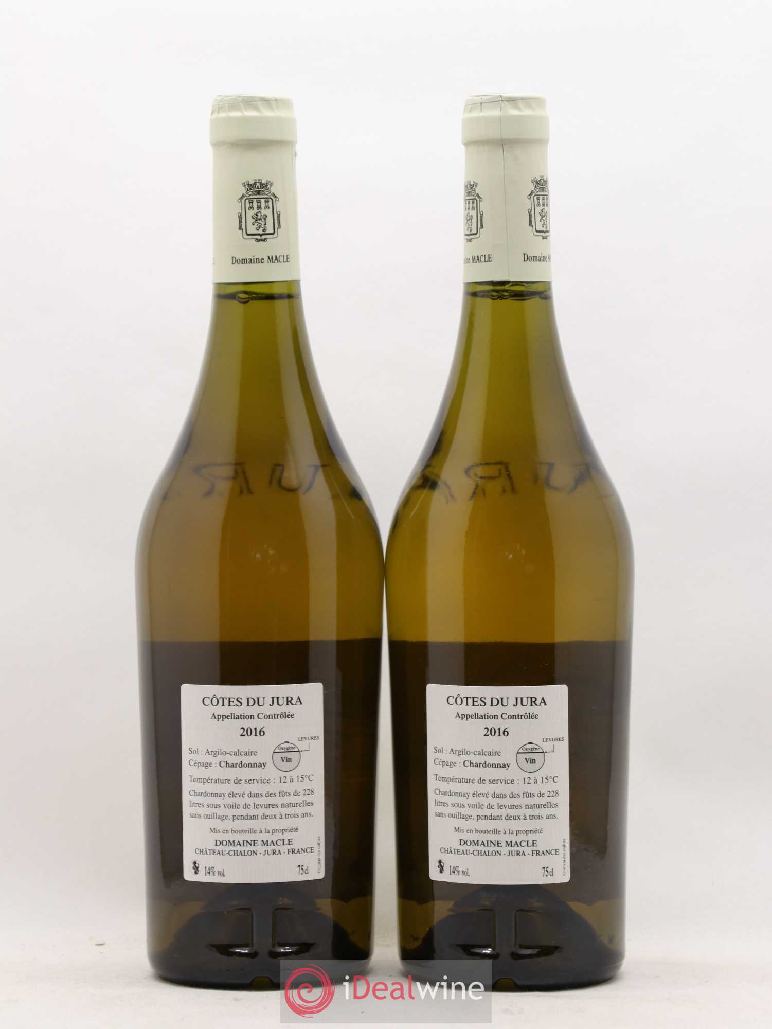 Côtes du Jura Chardonnay sous voile Jean Macle 2016 - Lot de 2 bouteilles - 1