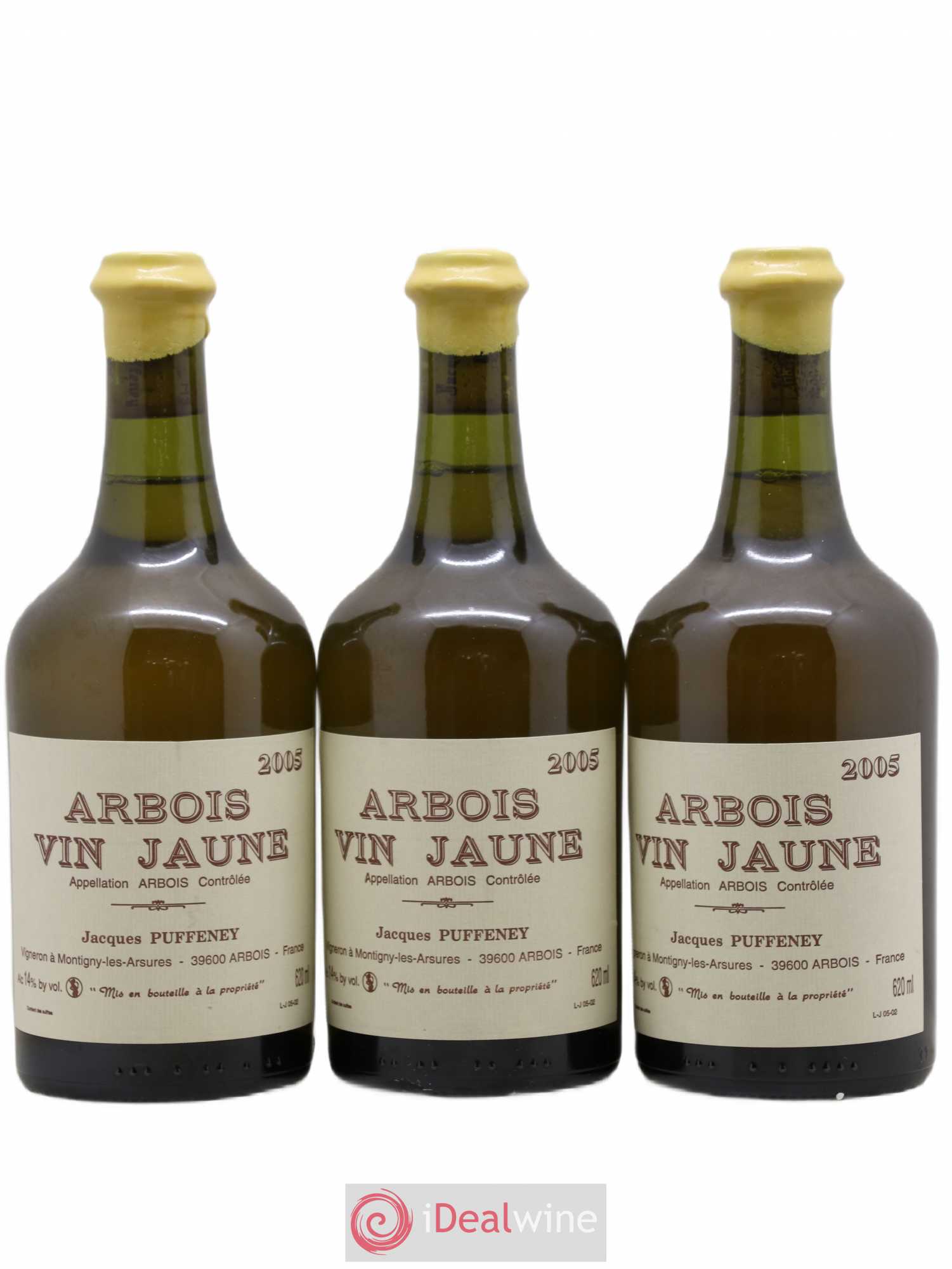 Arbois Vin Jaune Jacques Puffeney 2005 - Lot de 3 bouteilles - 0