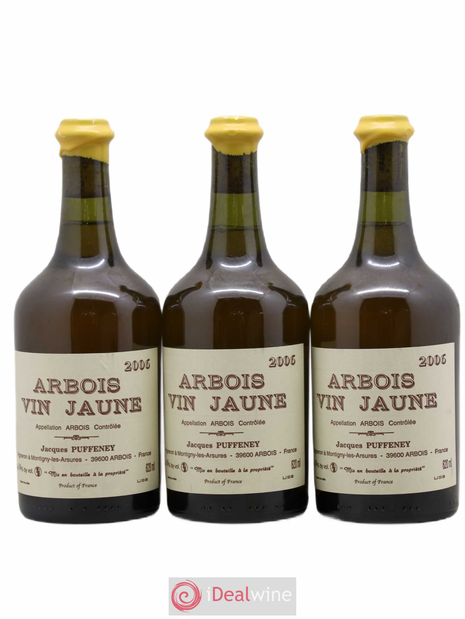 Arbois Vin Jaune Jacques Puffeney 2006 - Lot de 3 bouteilles - 0