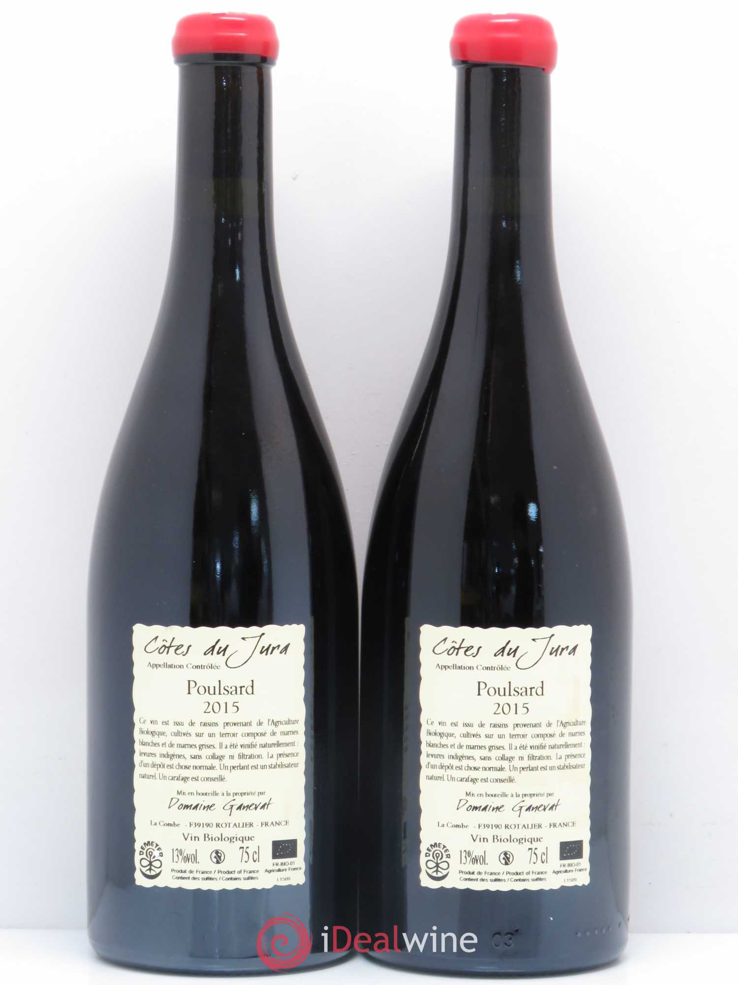 Côtes du Jura Vin de Paille Cuvée L'Enfant Terrible Jean François Ganevat 2015 - Lotto di 2 bottiglie - 1