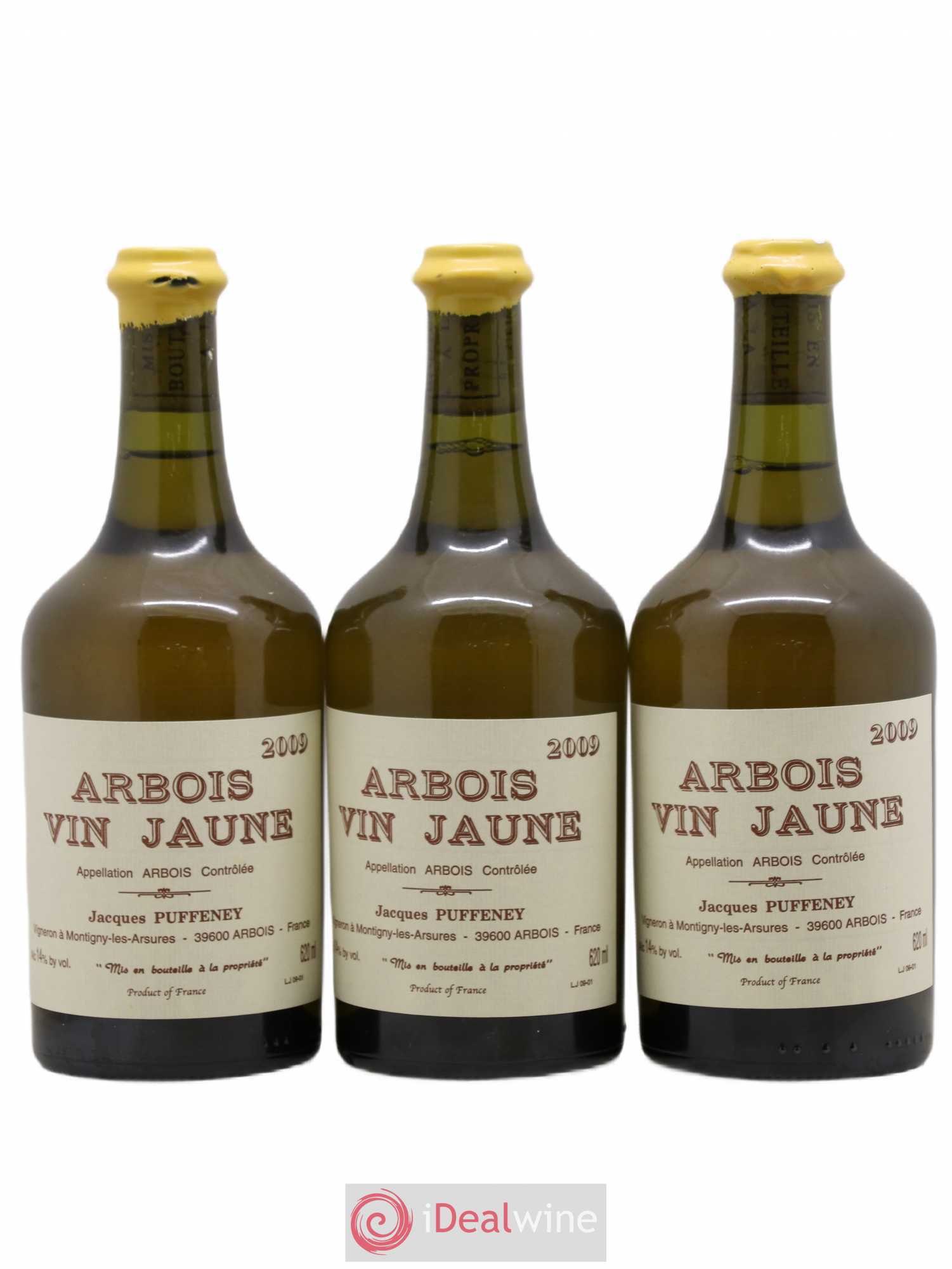 Arbois Vin Jaune Jacques Puffeney 2009 - Lot de 3 bouteilles - 0