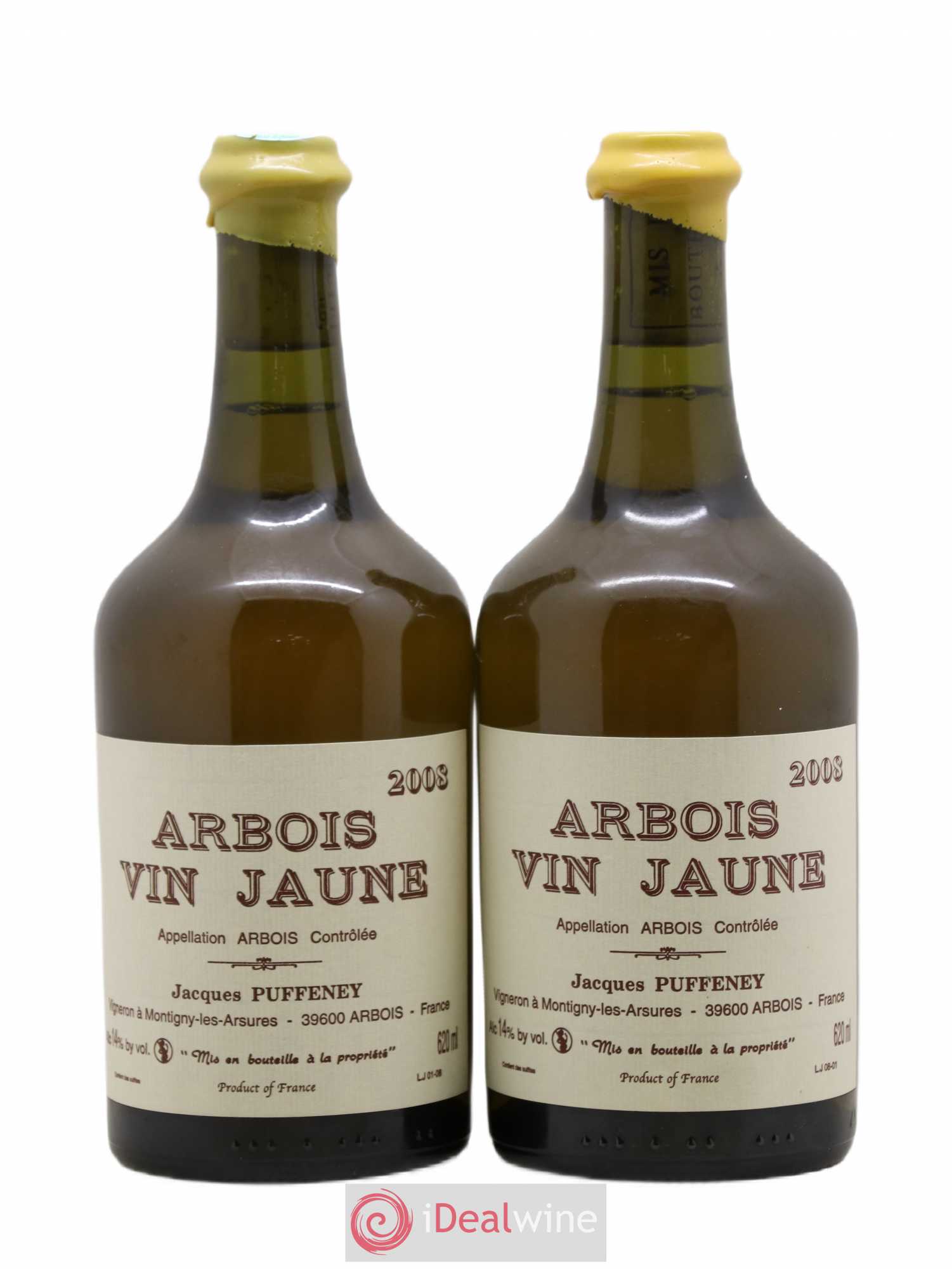 Arbois Vin Jaune Jacques Puffeney 2008 - Lot de 2 bouteilles - 0