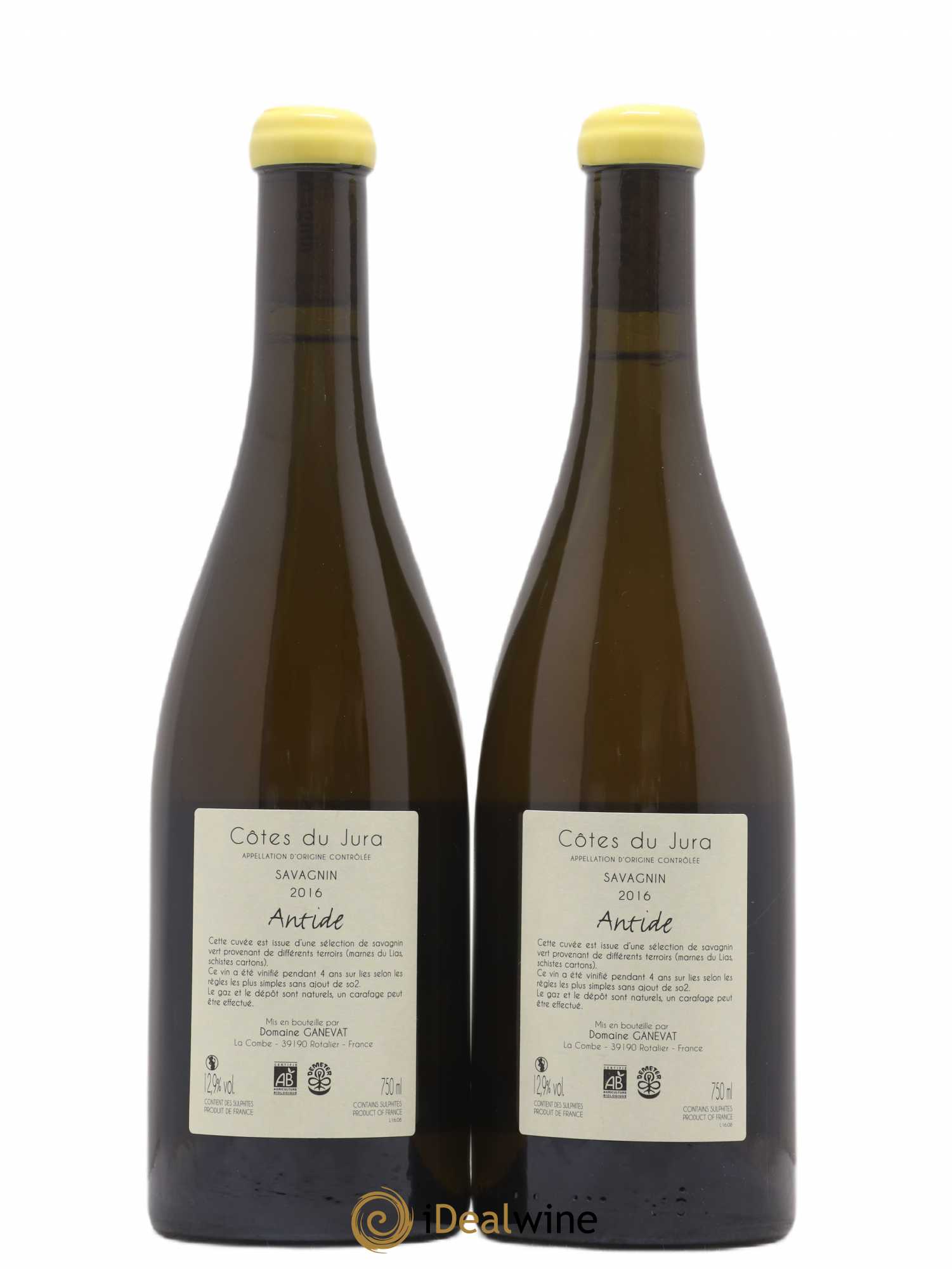 Côtes du Jura Savagnin Antide Jean-François Ganevat (Domaine) 2016 - Lot de 2 bouteilles - 1