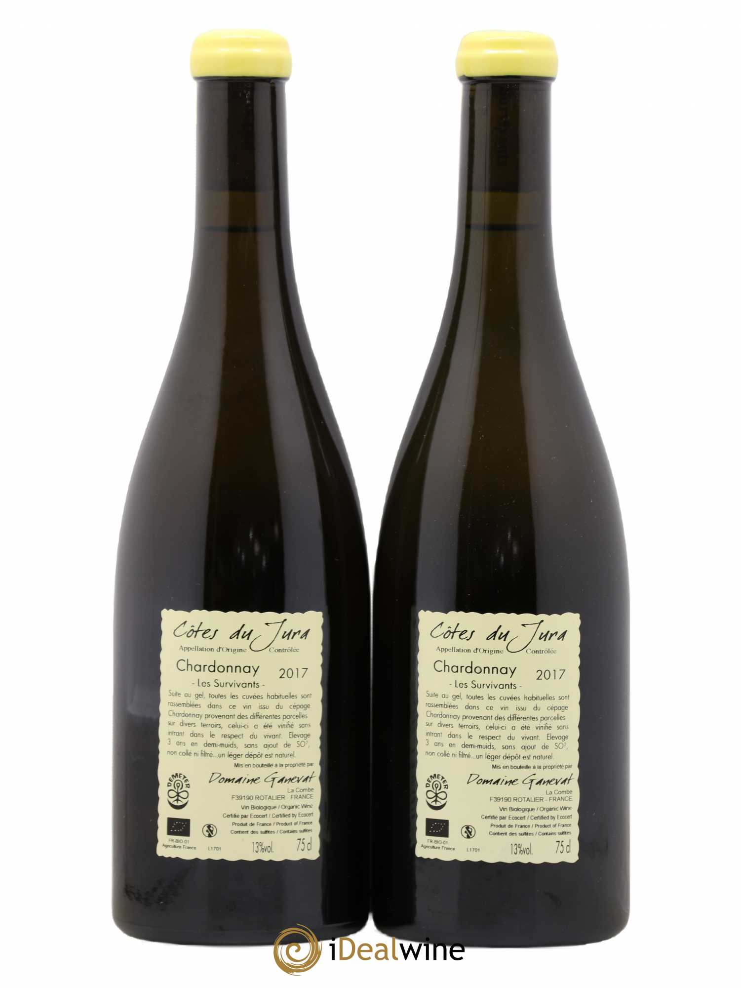 Côtes du Jura Les Survivants Jean-François Ganevat (Domaine) 2017 - Lot de 2 bouteilles - 1