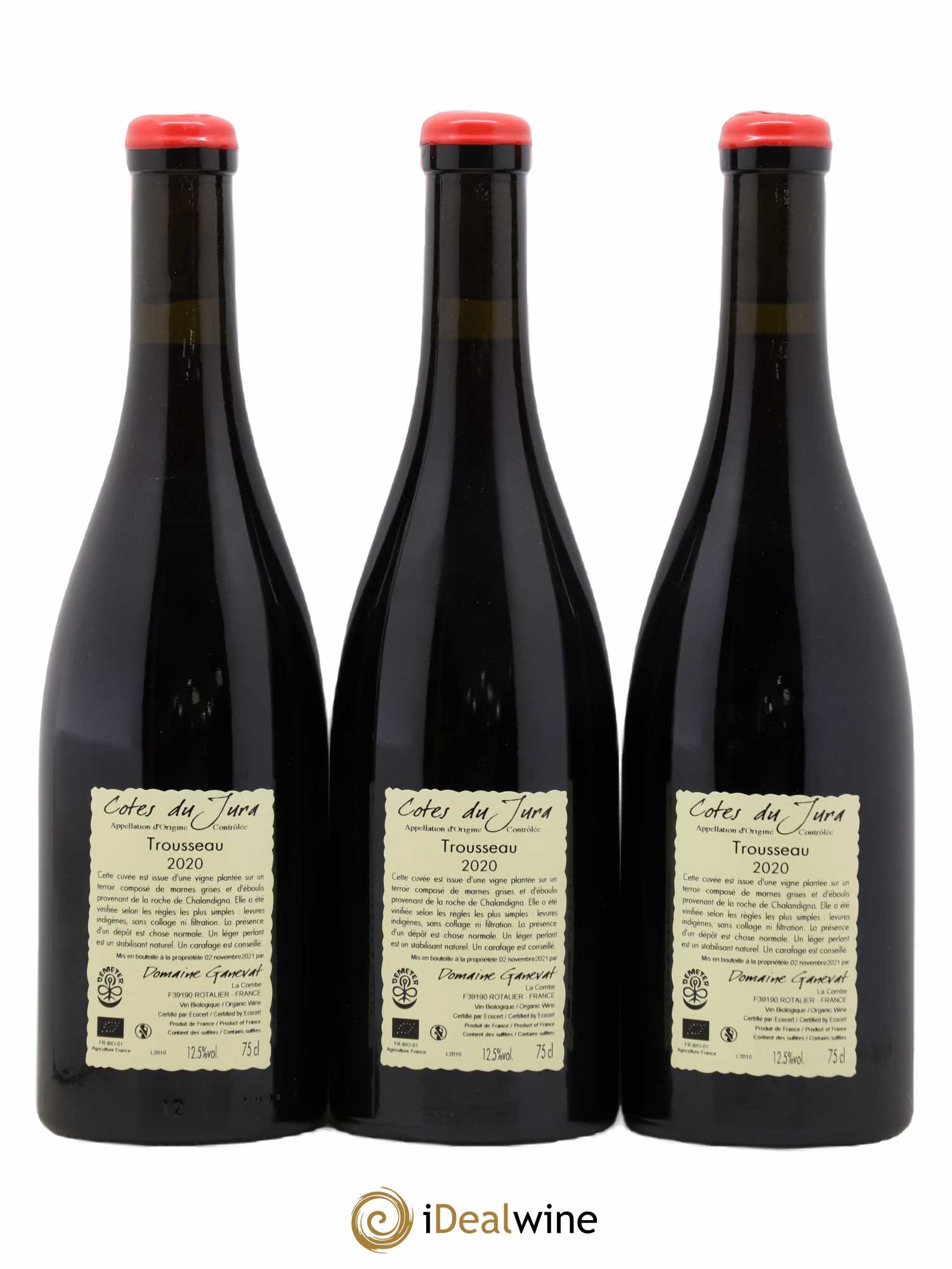 Côtes du Jura Plein Sud Jean-François Ganevat (Domaine) 2020 - Lot de 3 bouteilles - 1