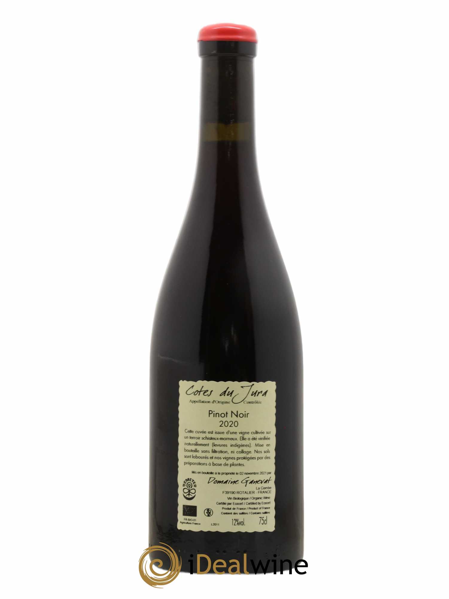 Côtes du Jura Pinot Noir En Billat Jean-François Ganevat (Domaine) 2020 - Lot de 1 bouteille - 1