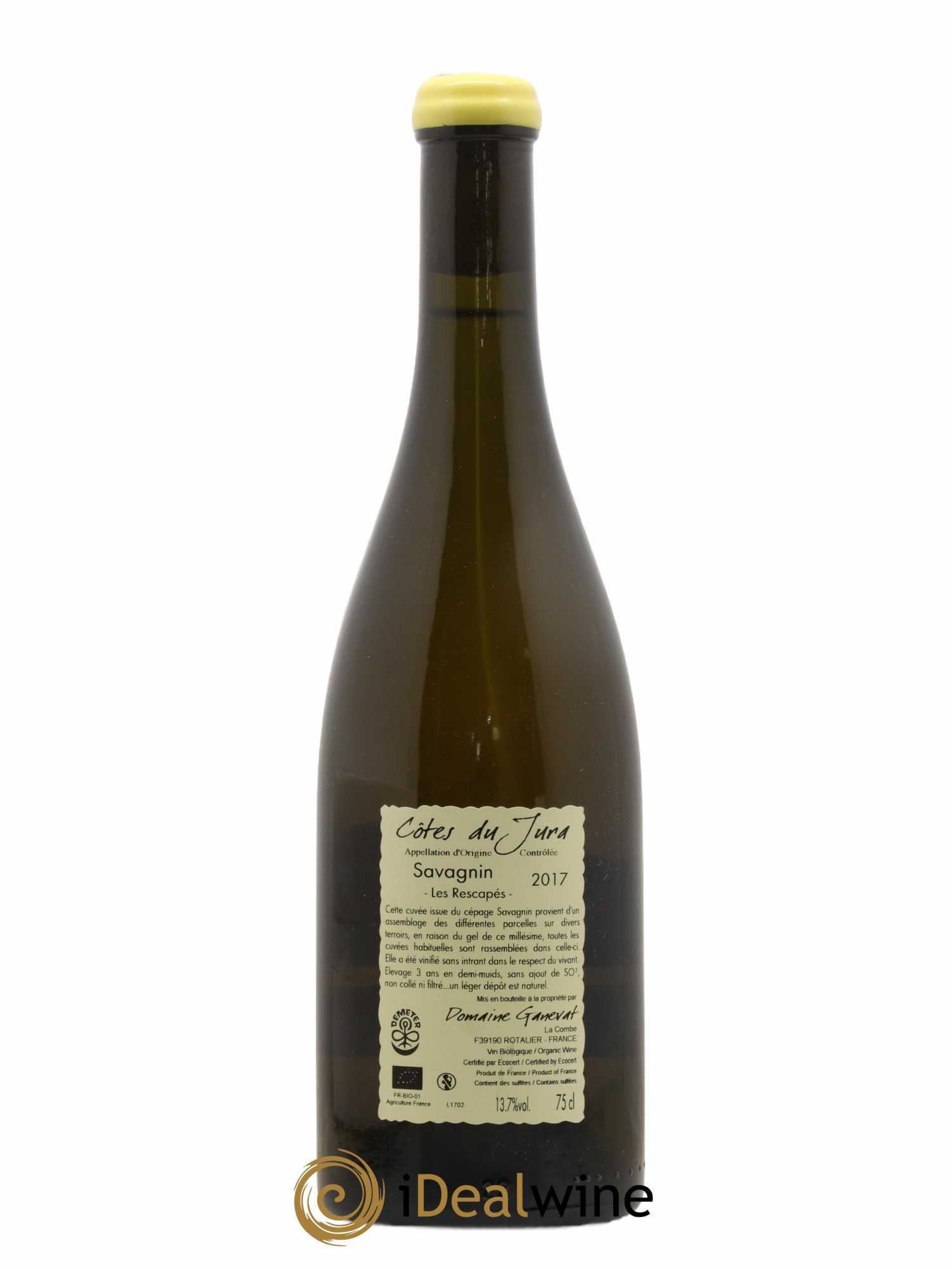 Côtes du Jura Savagnin Les Rescapés Jean-François Ganevat (Domaine) 2017 - Lot de 1 bouteille - 1