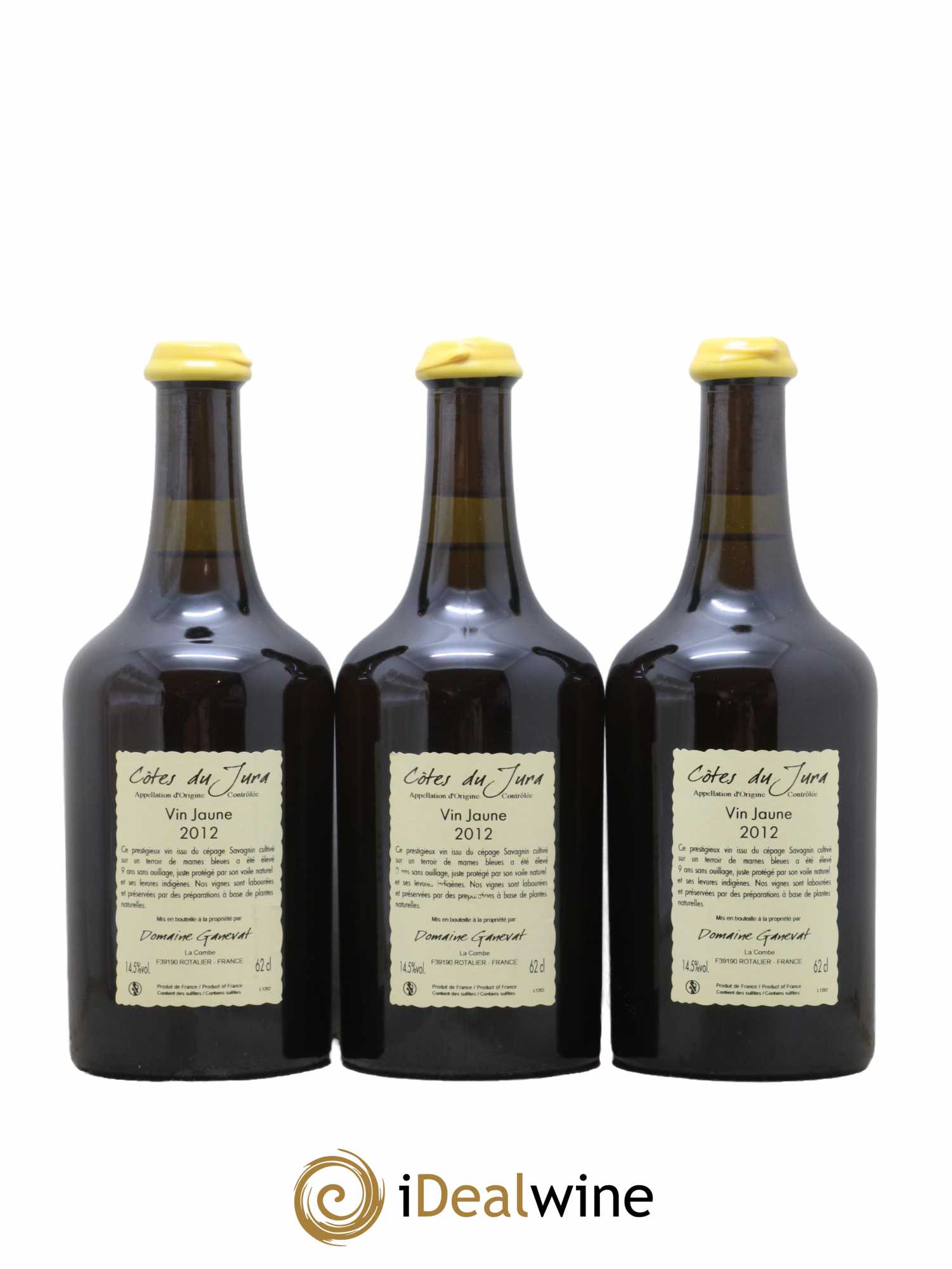 Côtes du Jura Vin Jaune Jean-François Ganevat (Domaine) 2012 - Lot de 3 bouteilles - 1