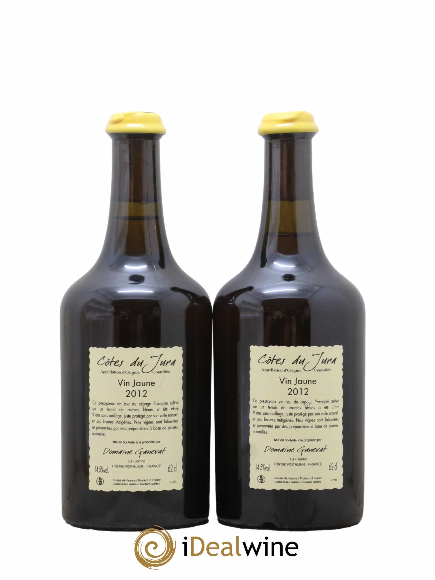 Côtes du Jura Vin Jaune Jean-François Ganevat (Domaine) 2012 - Lot de 2 bouteilles - 1