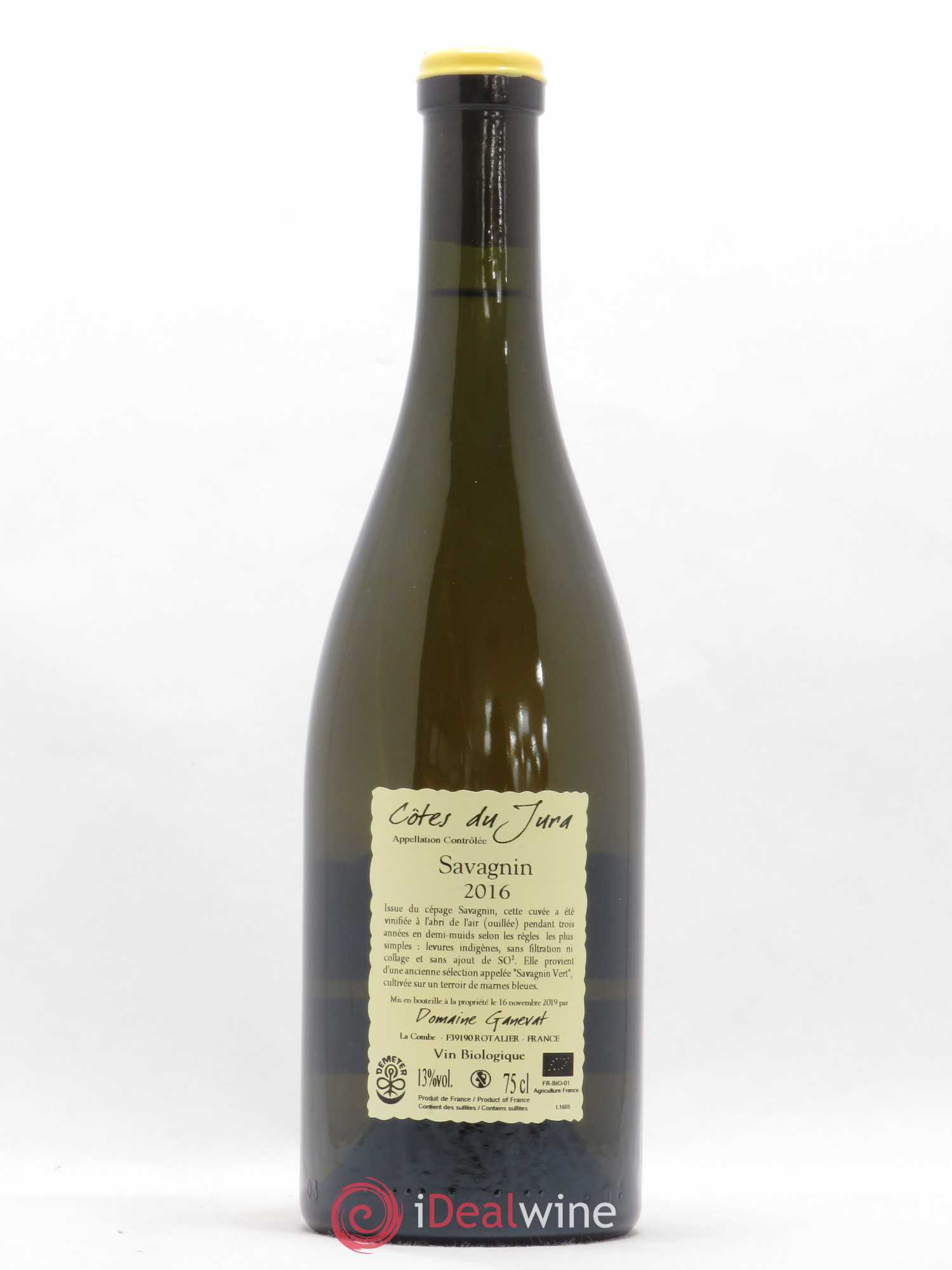 Côtes du Jura Les Chalasses Marnes Bleues Jean-François Ganevat (Domaine) 2016 - Lot de 1 bouteille - 1
