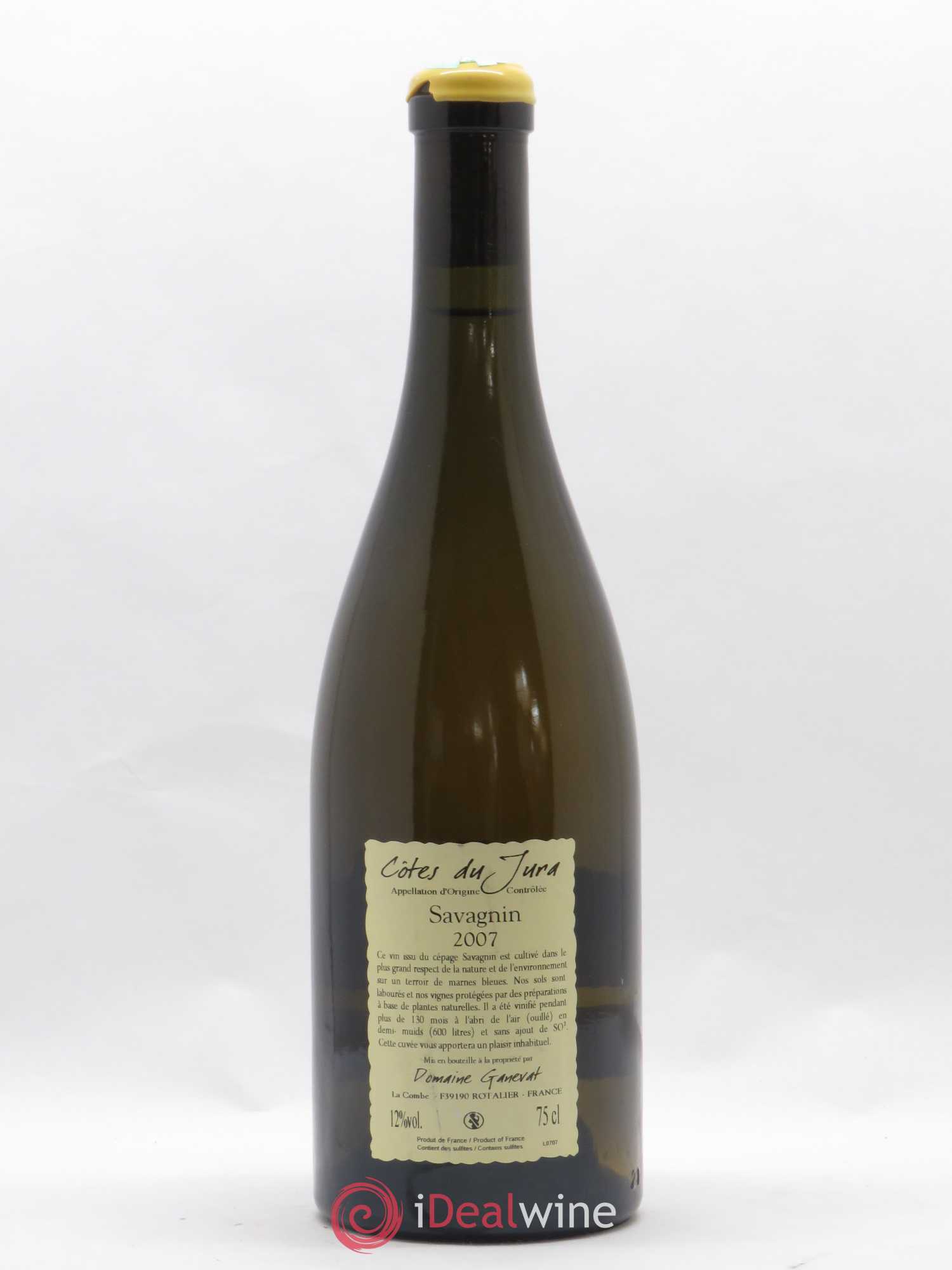 Côtes du Jura Les Vignes de mon Père Jean-François Ganevat (Domaine) 2007 - Lot de 1 bouteille - 1