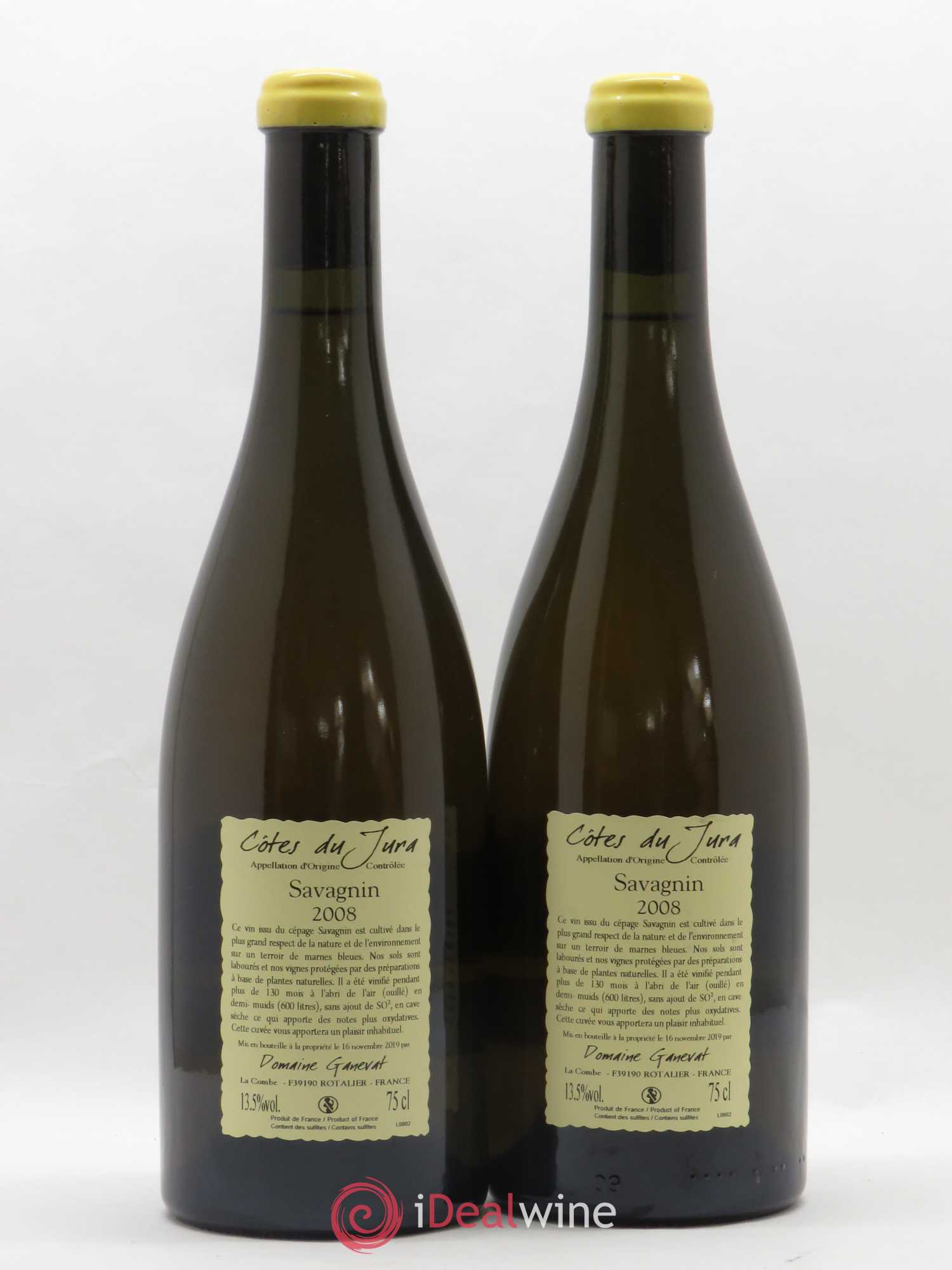 Côtes du Jura Les Vignes de mon Père Jean-François Ganevat (Domaine) 2008 - Lot de 2 bouteilles - 1