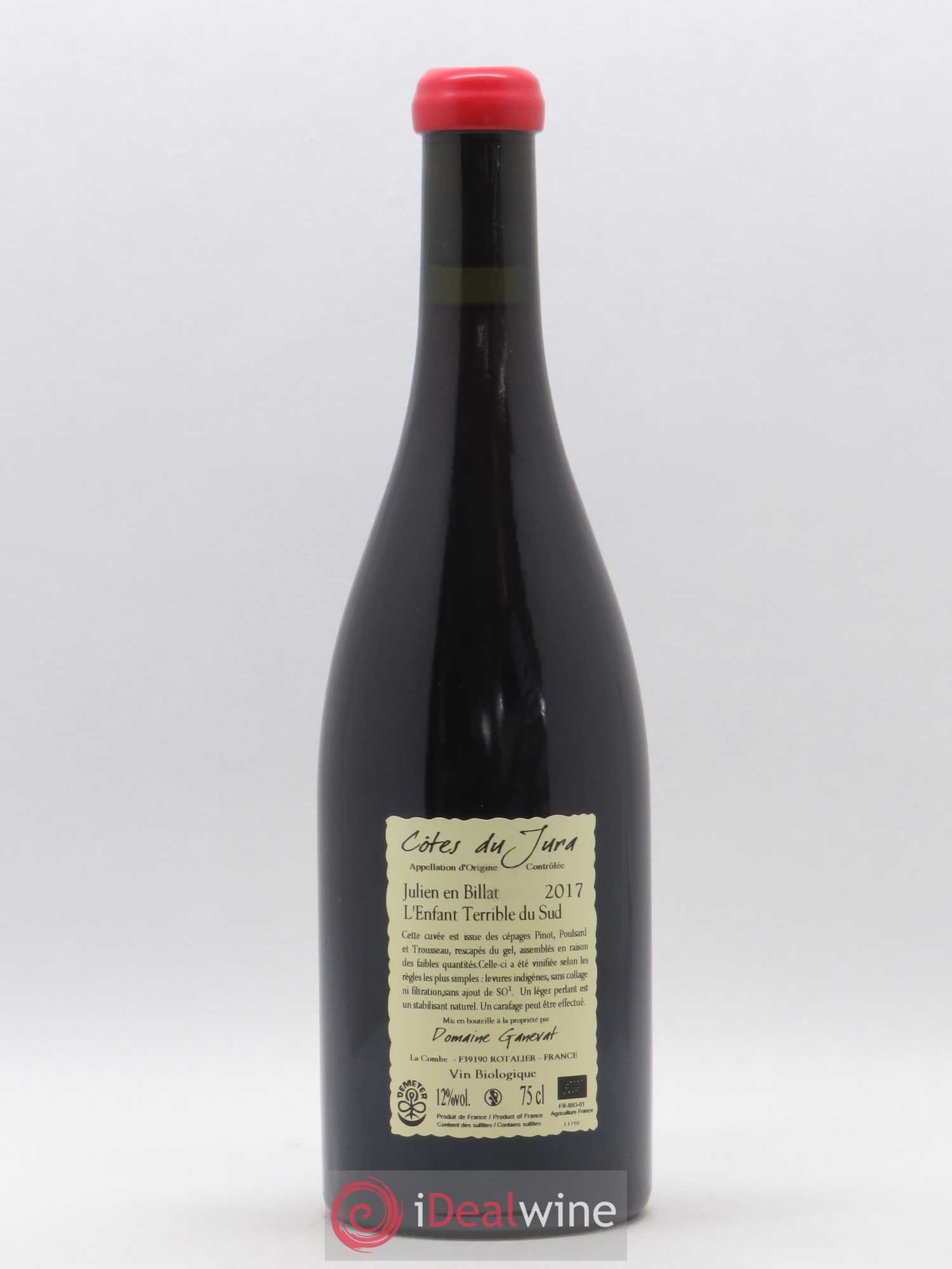 Côtes du Jura Julien en Billat l'enfant terrible du Sud Jean-François Ganevat (Domaine) 2017 - Lot de 1 bouteille - 1