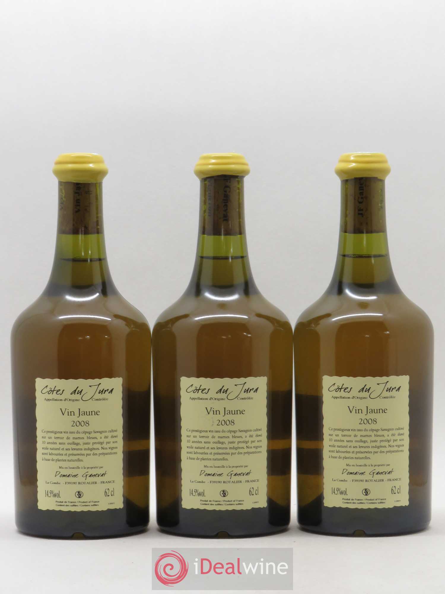Côtes du Jura Vin Jaune Jean-François Ganevat (Domaine) 2008 - Lot de 3 bouteilles - 1