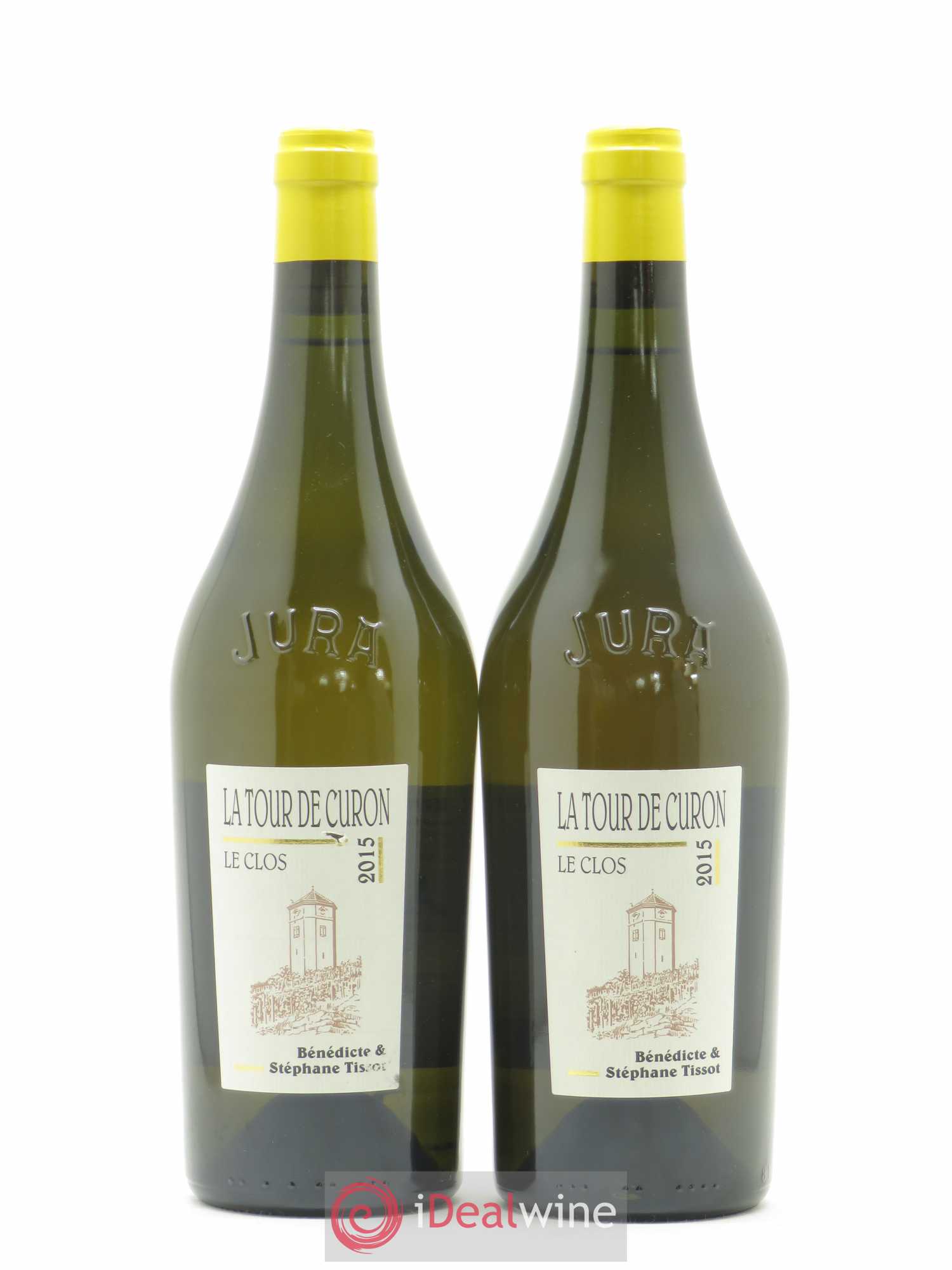 Arbois Chardonnay Le Clos de la Tour de Curon Bénédicte et Stéphane Tissot 2015 - Lot de 2 bouteilles - 0